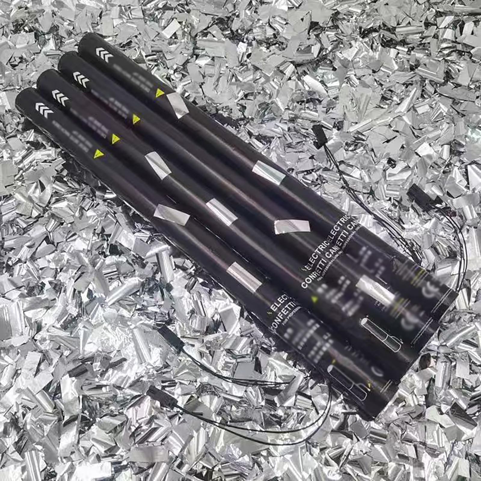 Cartuchos para CañOnes De Confeti, Lanzaconfeti Multicolor para Bodas, Fiestas, Eventos Y Navidad. Requiere Una MáQuina De 2 O 4 Disparos para Activar La Cinta Silverbullion-25PCS