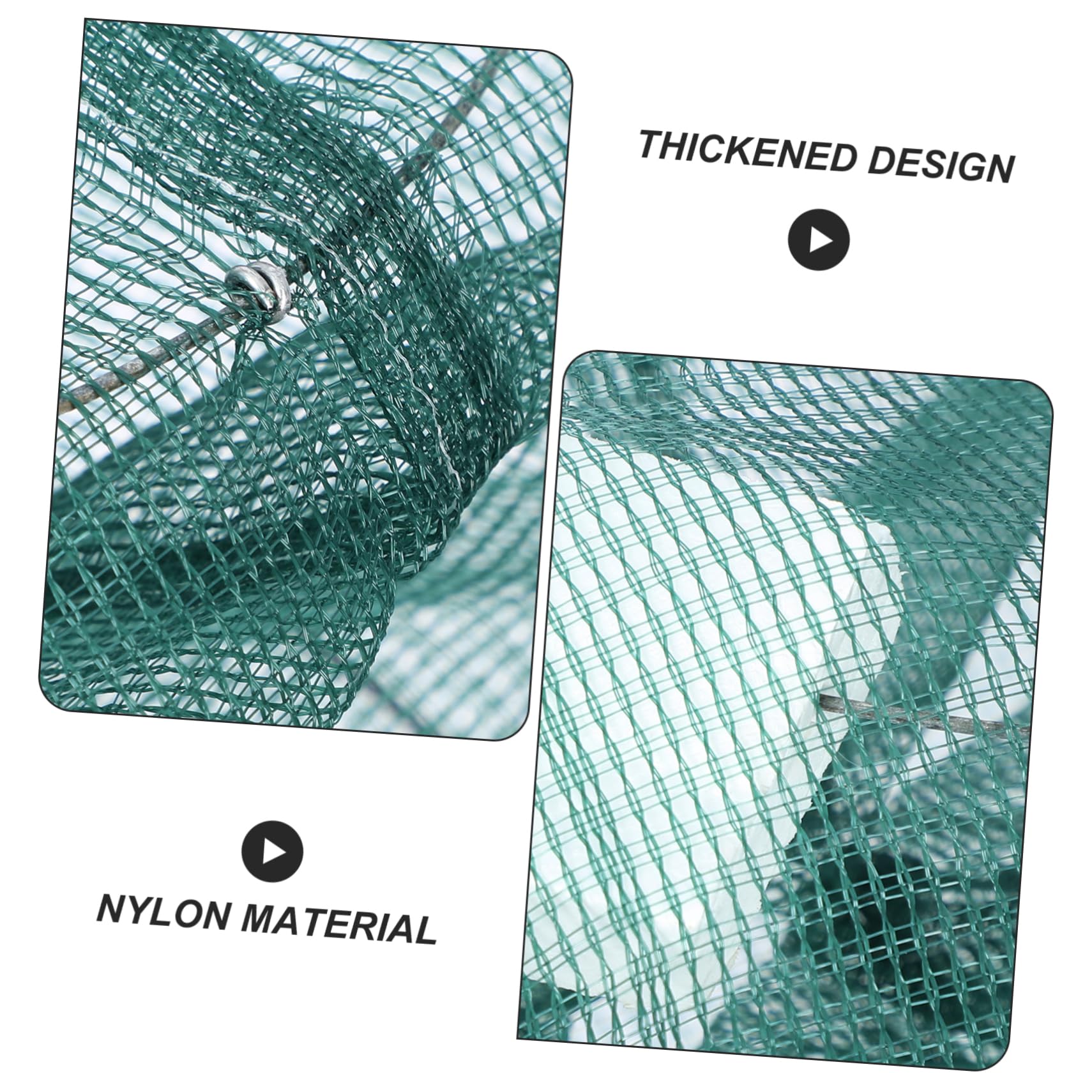 Parliky 2pcs EEL Trap Folding Mesh Trap for Crawfish Portable Fish Catching Cage Reusable and Easy to Use
