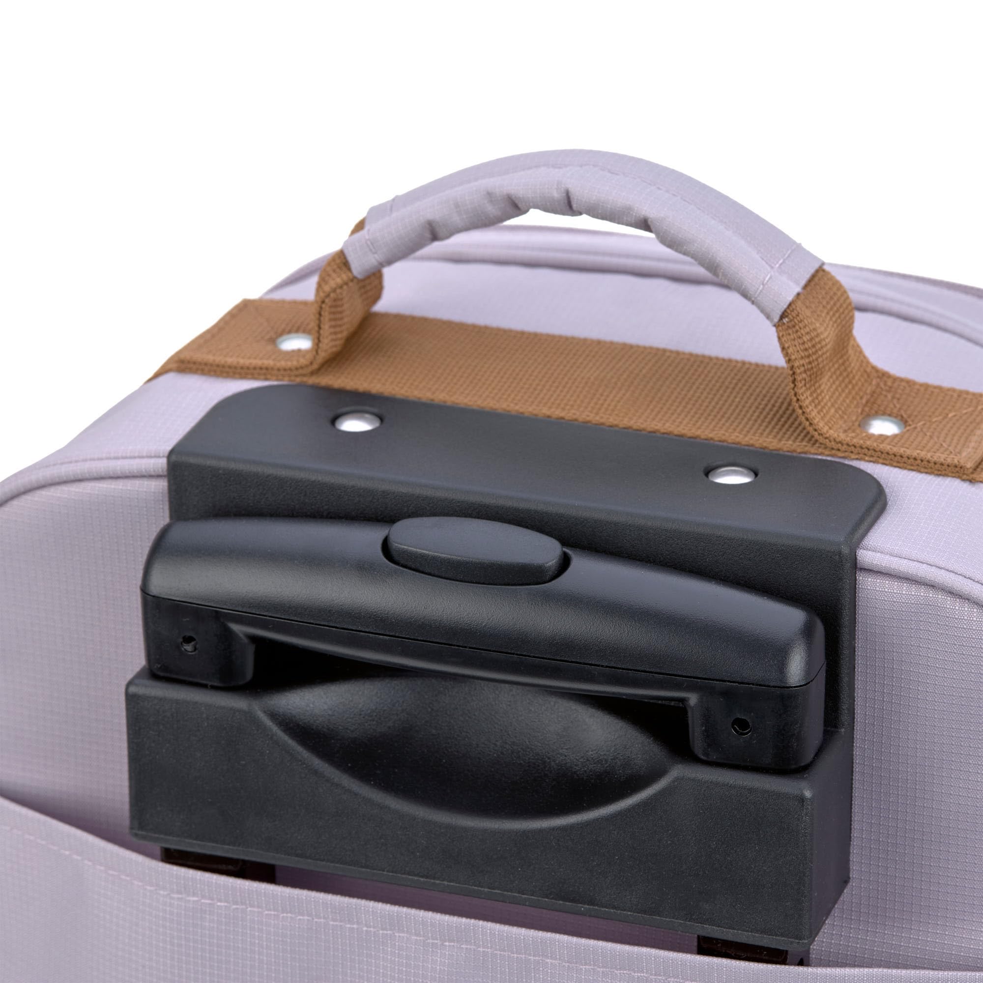 LÄSSIG Kinderkoffer Trolley Reisekoffer mit Teleskopstange und Rollen für Kinder Handgepäck/Trolley Lilac