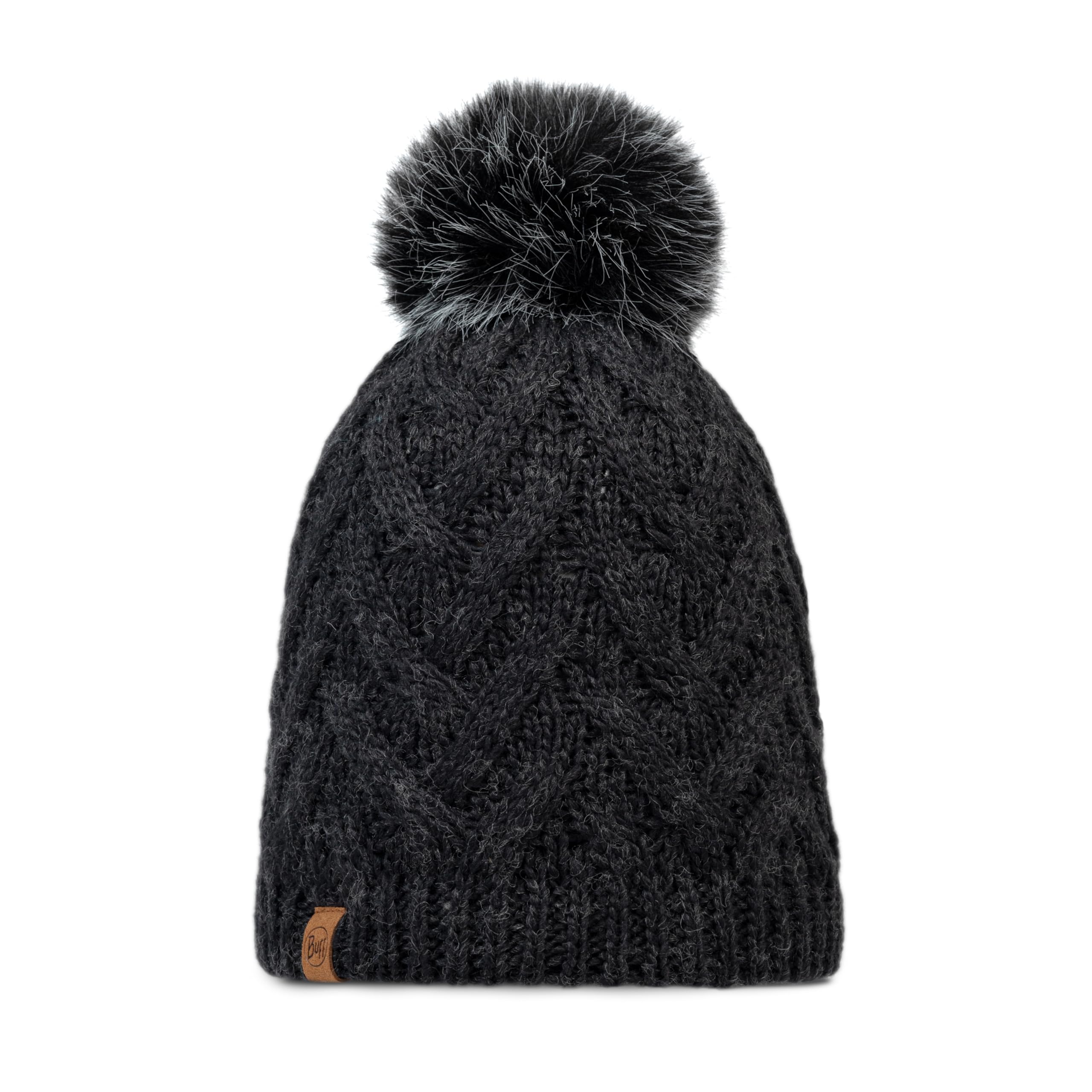 Buff®| Knitted & Fleece Band Hat Female Adult, Extreme Cold, Practical, Versatile, Fashionable, Thermal Insulation, Comfortable, One Size, Dark Grey