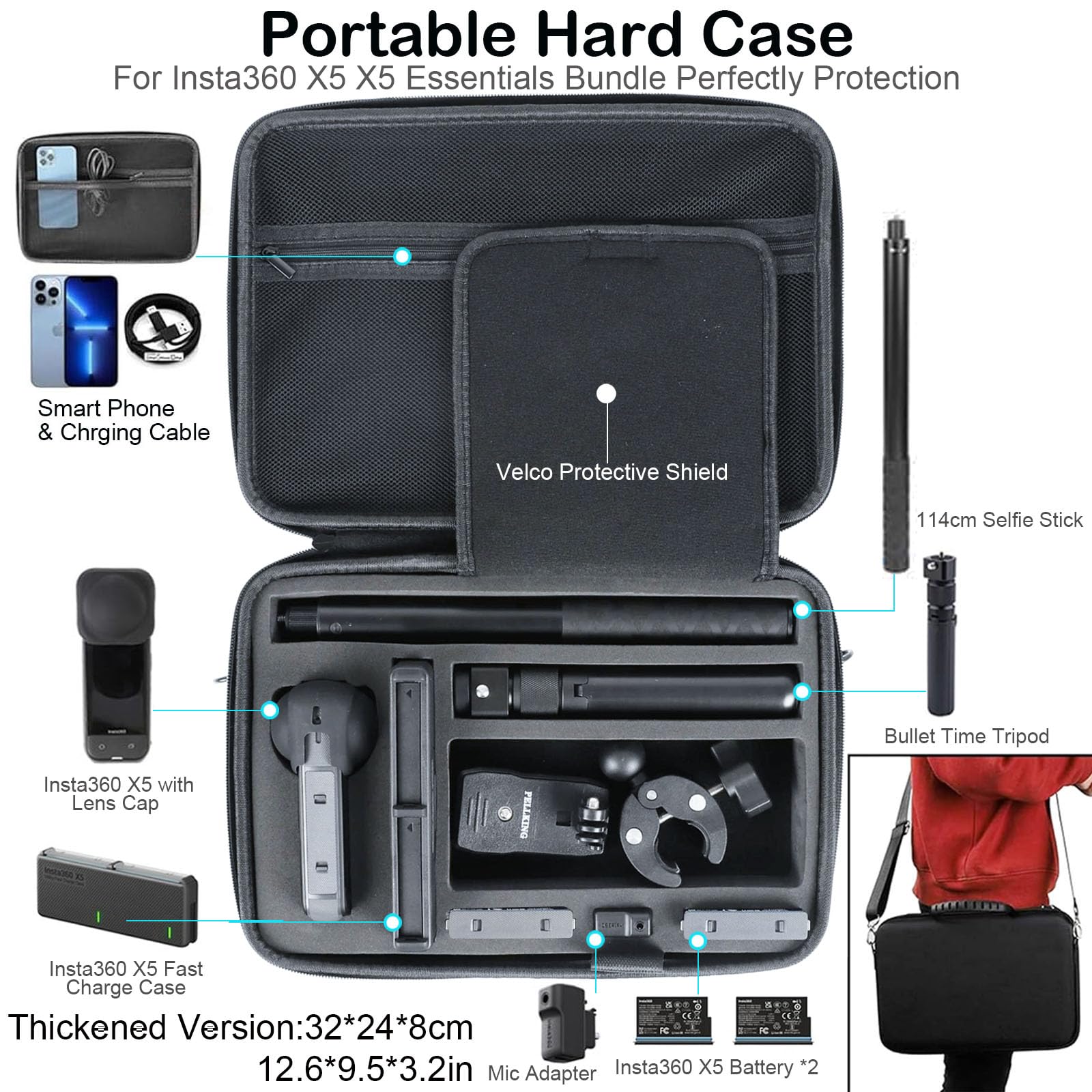 Amazon.com : PellKing Accessories Kit for insta360 X5,Included