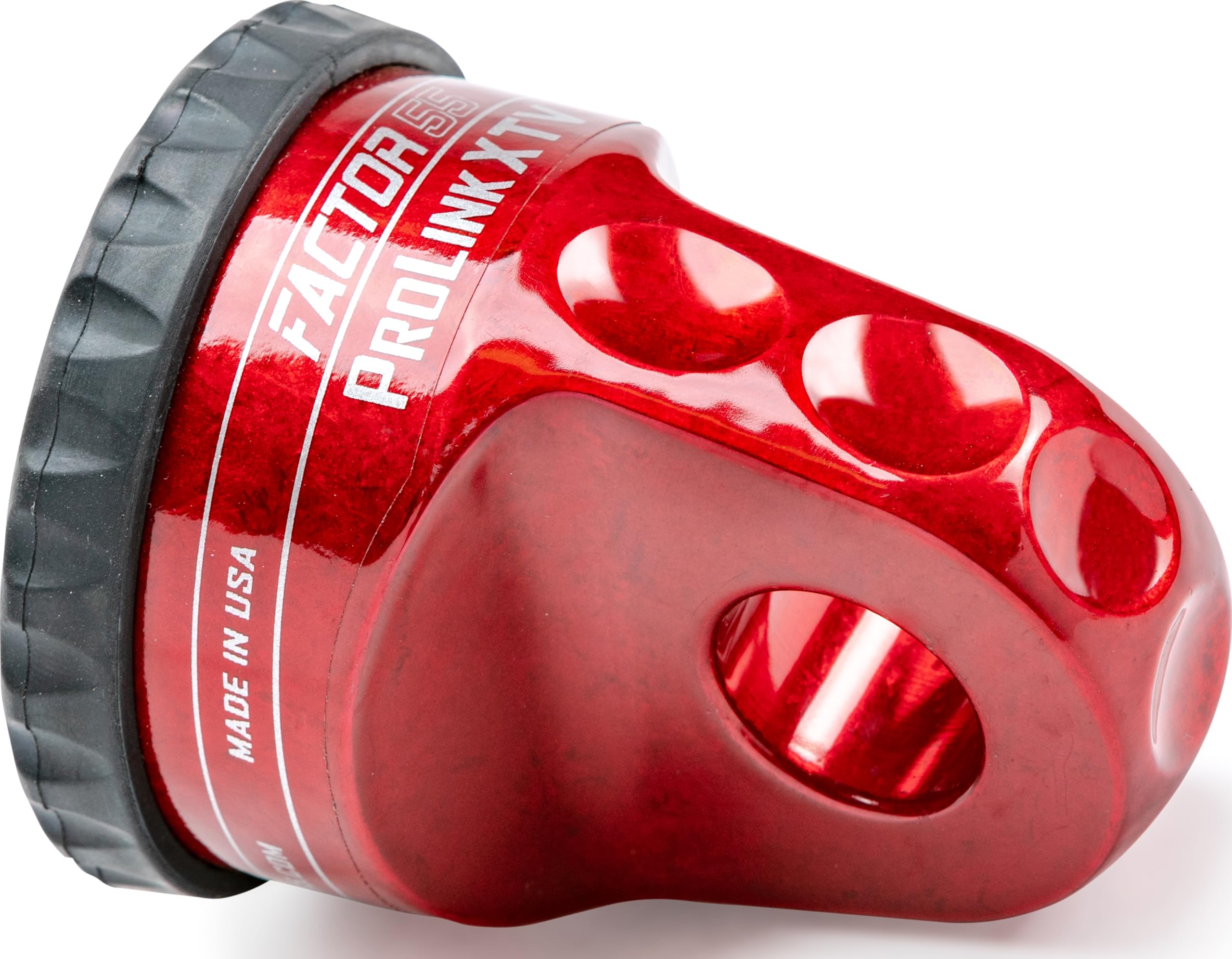 Factor 5500110-01 Prolink XTV Shackle D Ring for use with Steel Cables Synthetic Ropes up to 5/16 in Max Load Rating 6000 lb Ultimate Failure 22,000 lb Ideal for 4x4 Off Road Trips - Red