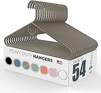 Vista 65 de Neaties - Perchas resistentes para ropa, paquete de 18 – Fabricadas en EE. UU. – Capacidad de 8 libras, perchas de plástico para ropa de adultos