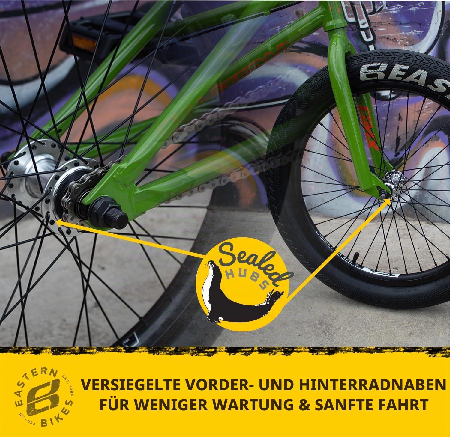 Eastern Bikes Traildigger 20-Zoll BMX-Fahrrad, Voll Leichter Chromoly-Rahmen und Gabelschaft