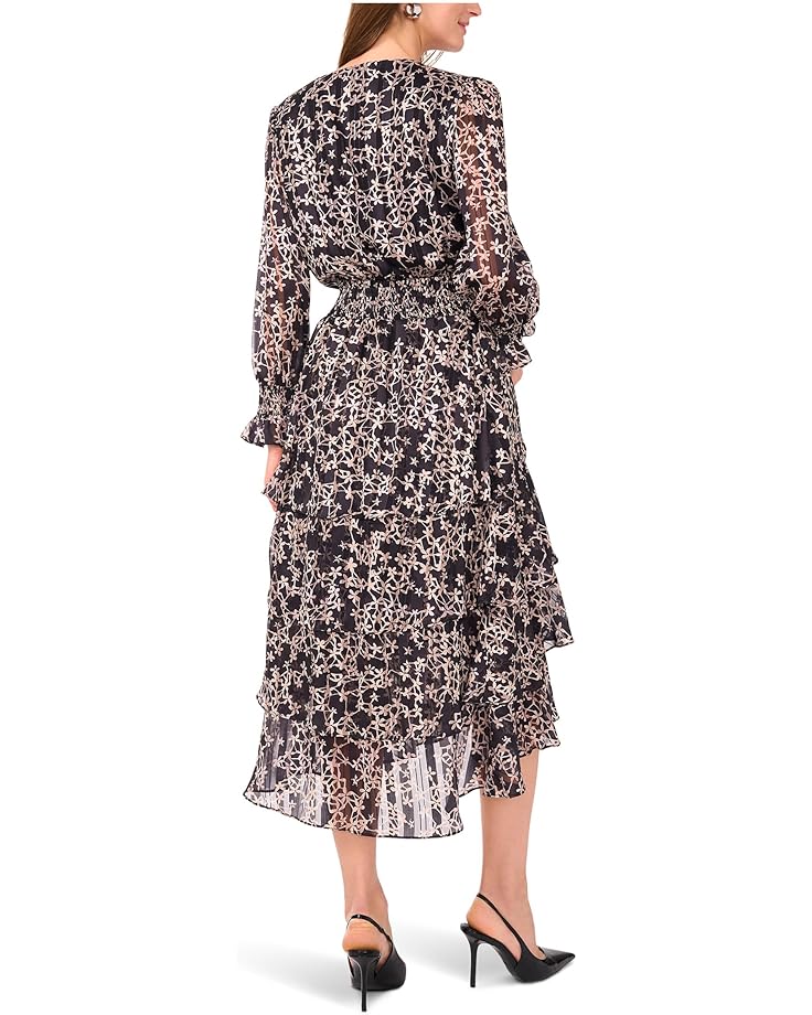 Vince Camuto Long Sleeved V-Neck Maxi with Tiered Skirt - #2 of 3