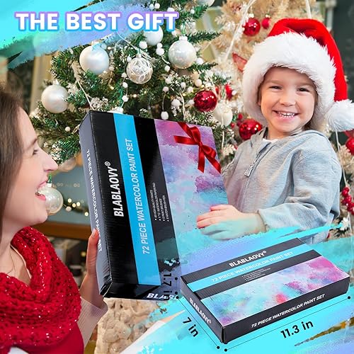 Miniatura 3 de Pintura de acuarela, juego de pintura lavable de 48 colores, 6 pinceles, 6 bolígrafos de agua recargables, almohadilla de dibujo, paleta, juego de