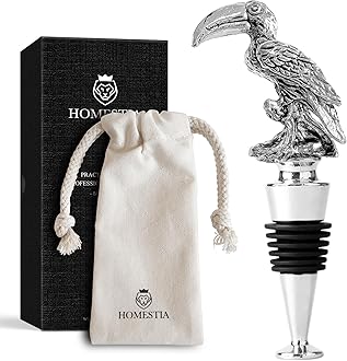 Homestia Toucan Wine Stopper, Bottle Stopper Wine Saver, Reusable Wine Corks for Beverage, Wine Preserver Wine Saver Keep Wine Fresh Wine Accessories Gifts for Wine Lovers, Wedding Favors