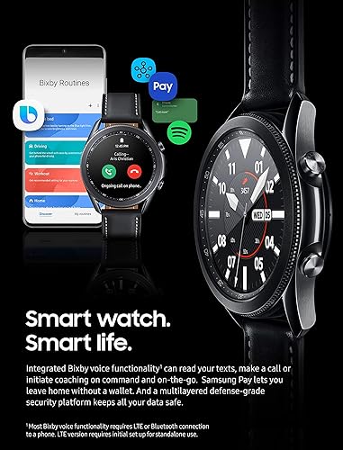 Miniatura 7 de Reloj inteligente Samsung Galaxy Watch 3 (1.772in, GPS, Bluetooth) con monitoreo de salud avanzado, seguimiento de fitness y batería de larga