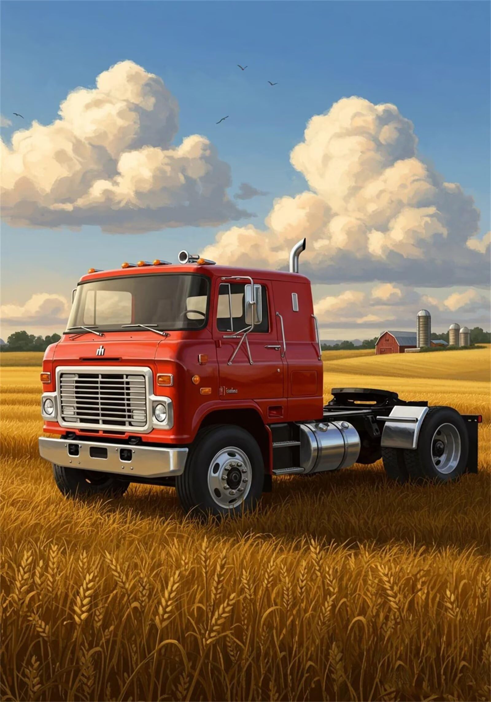 Puzzle 1314 pezzi per Adulti Veicolo da campo di grano, 75x50cm Puzzle Impossibile e Difficili, Puzzles Decorativo per Soggiorno e Camera, Idea Regalo per Amanti dei Puzzle