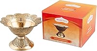 Vista 10 de Shubhkart Kuber - Juego de 6 lámparas de aceite profundo de latón macizo para puja y otros rituales religiosos Decoración del hogar, oficina