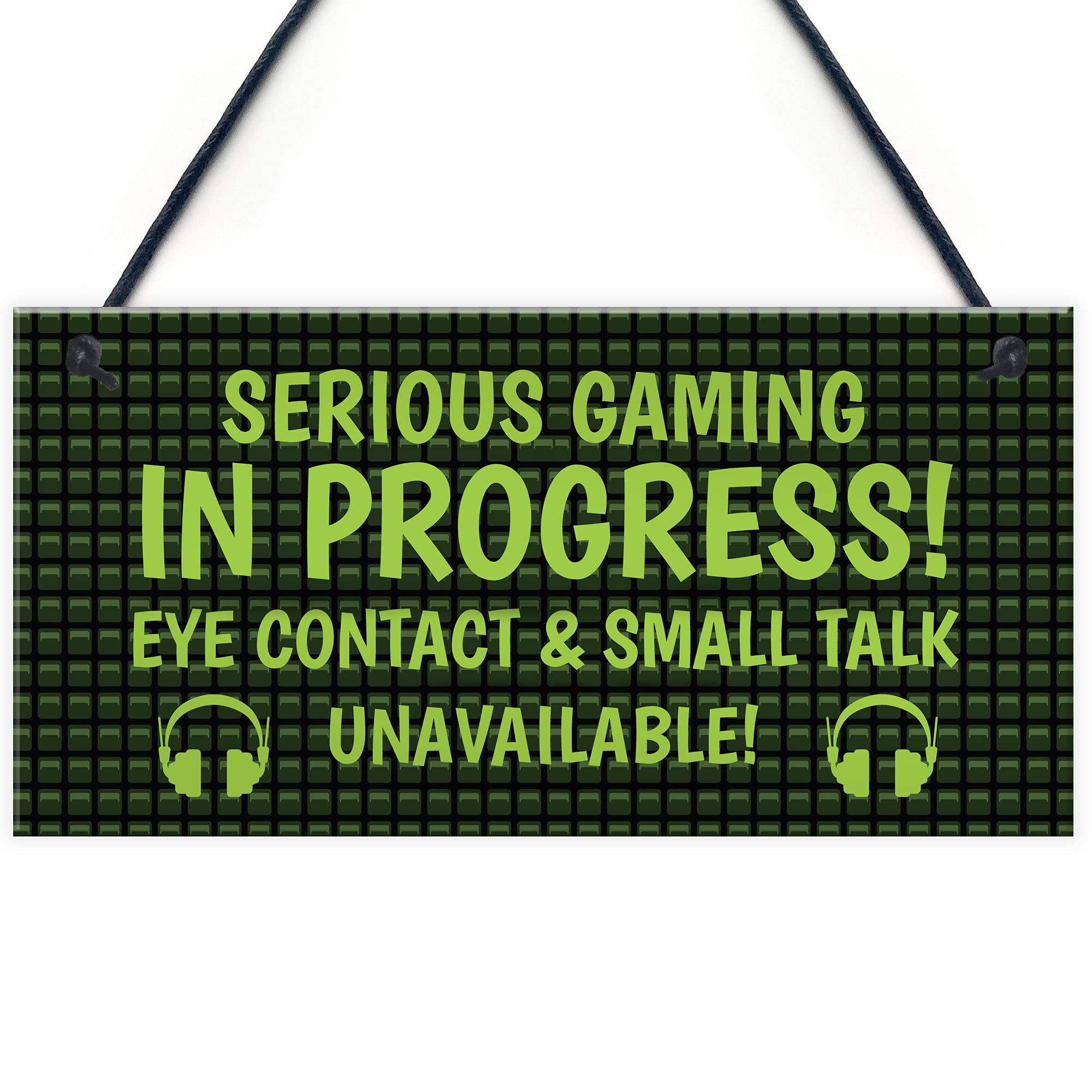 Funny Gaming Sign NEON EFFECT Boys Bedroom Man Cave Sign Gamer Gift
