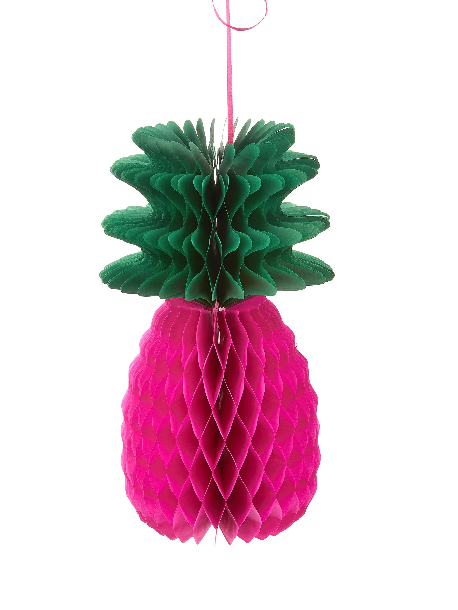 Tim & Puce50234 Neon and Green Pineapple Honeycomb, Multi-Colour, 31 cm