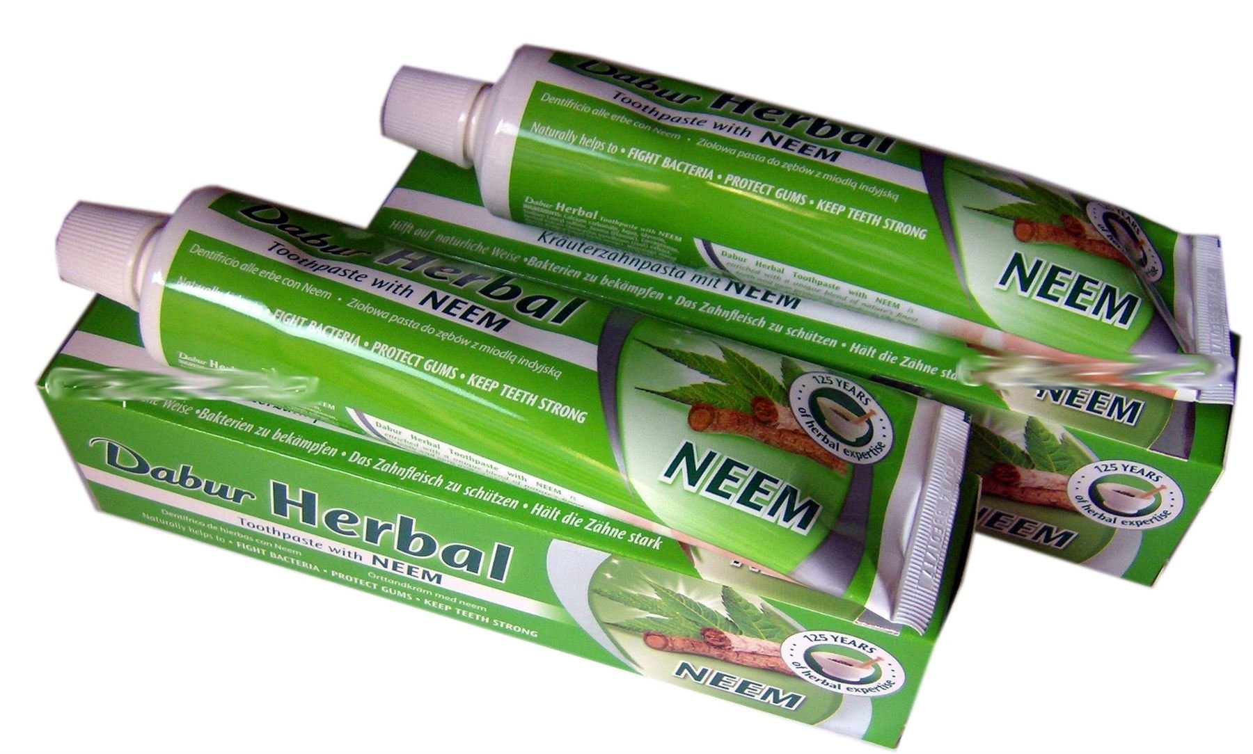 Dabur Herbal Toothpaste Neem 6 x 100ml Tubes Antibacterial Buy