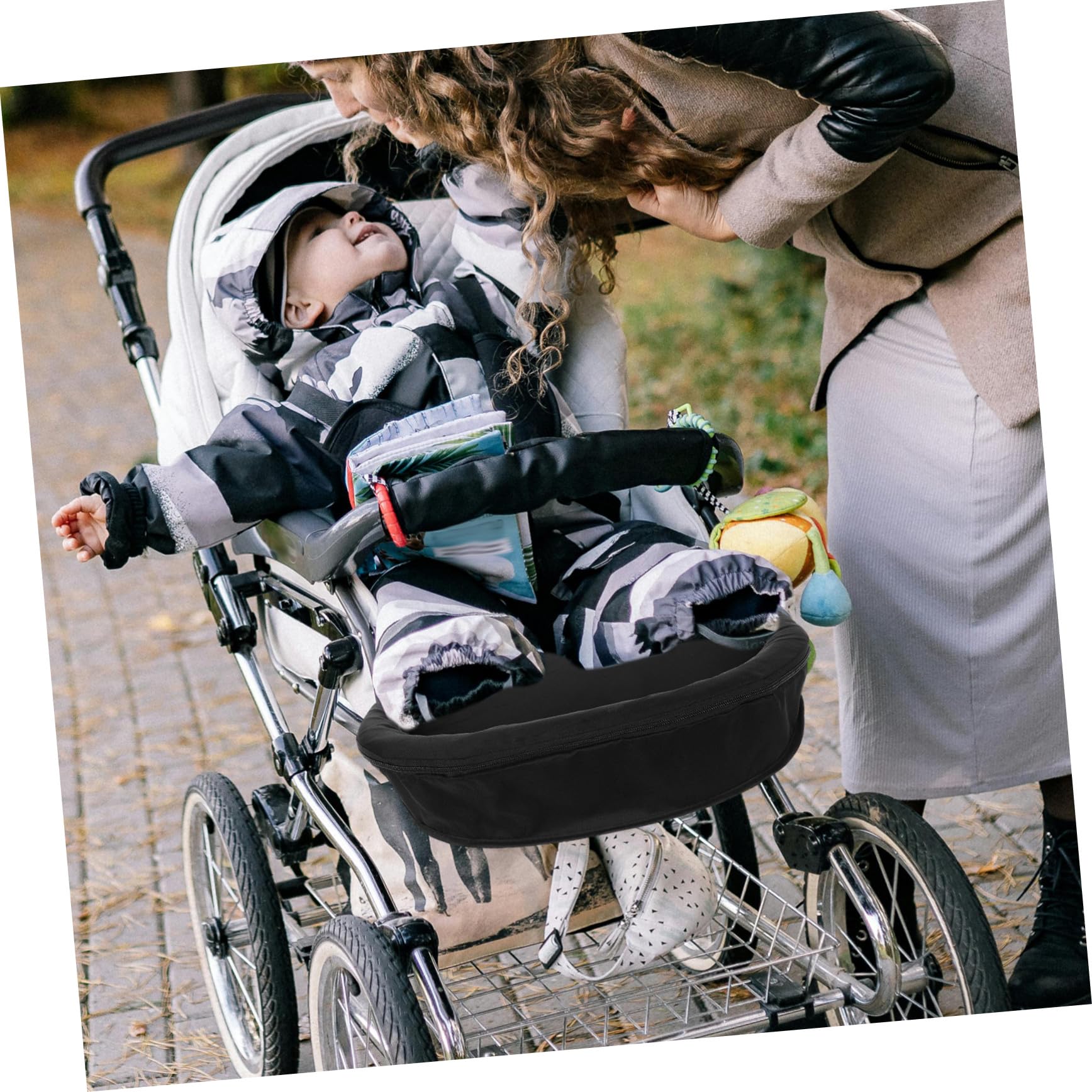 Einstellbare Kinderwagen Fußstützenverlängerung Passend für Buggy Jogging Stroller mit Schutzarmlehne und Einfacher Montage für Vielseitiges Kinderwagen Zubehör