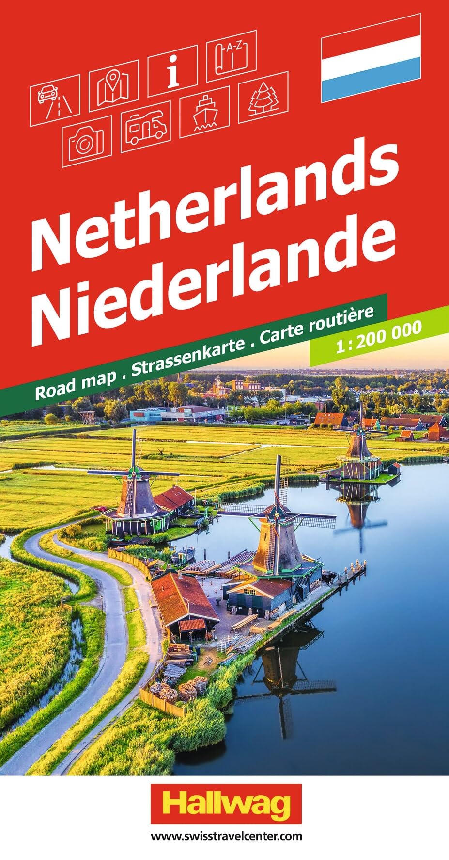Netherlands: Inkl. Stadtpläne, Ortsverzeichnis und Reiseinformationen (Road maps)