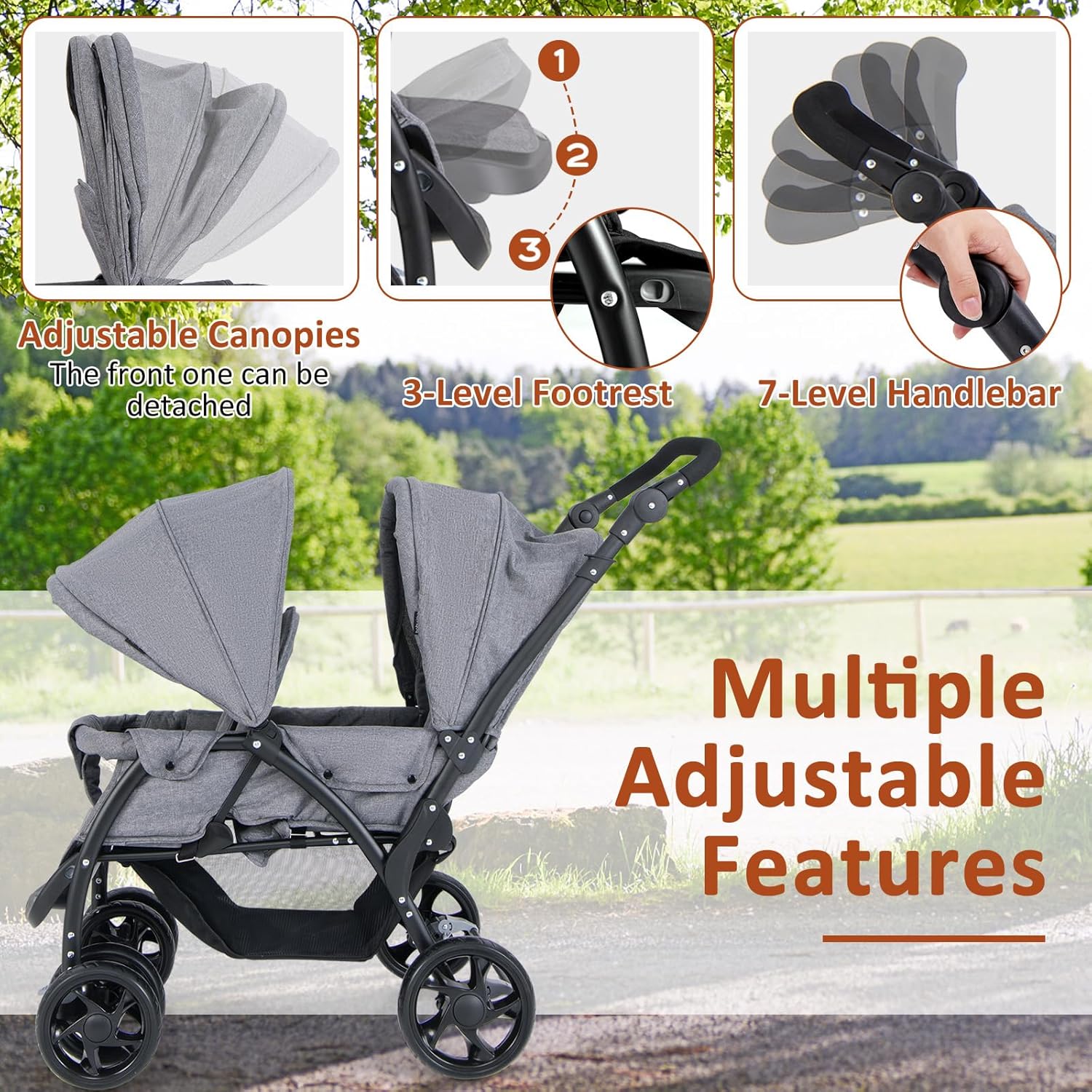 Ultimate Comfort: GLACER Foldable Twin Stroller Review