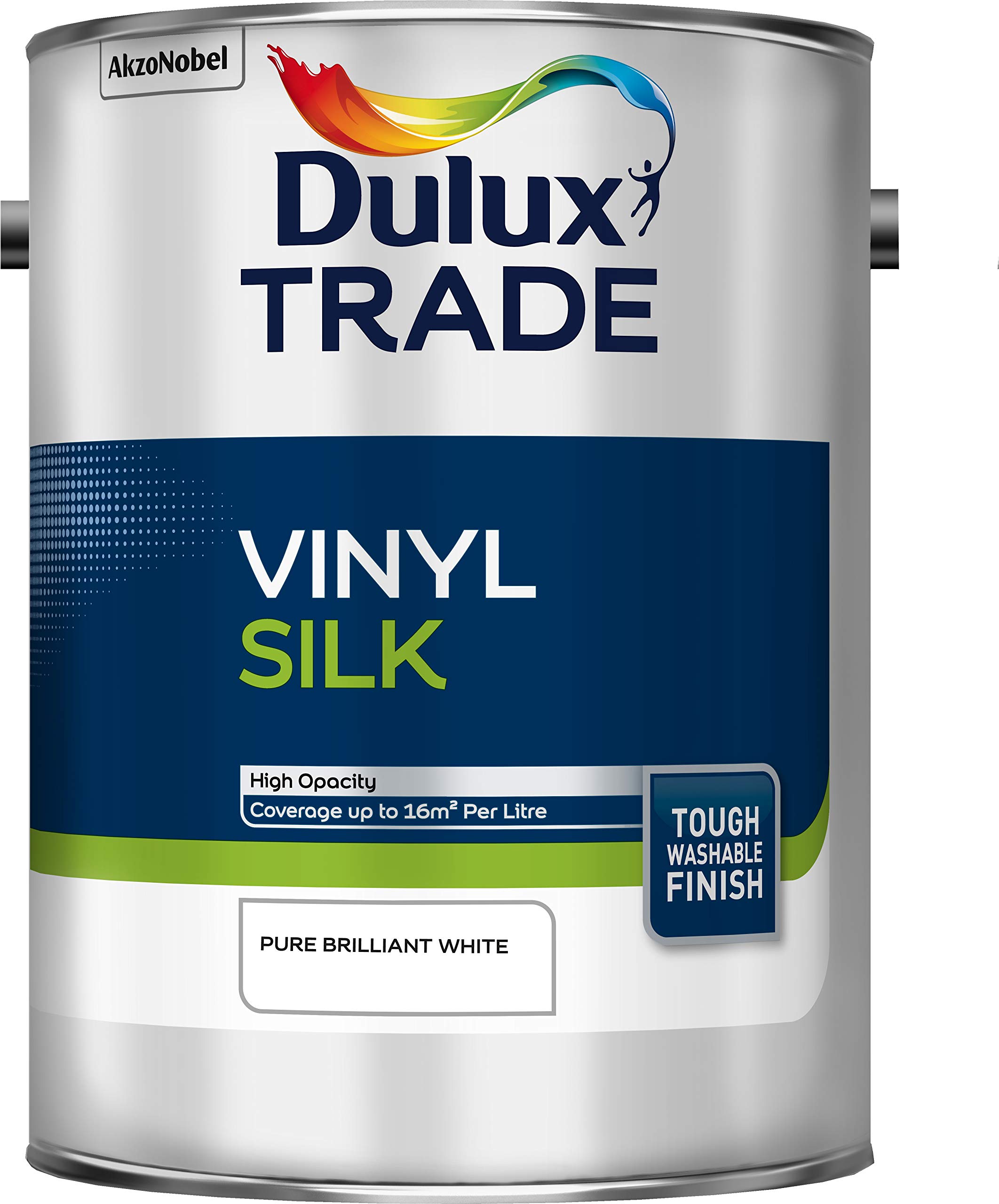 Dulux Trade Vinyl Silk Pure Brilliant White 5L 5010212000236