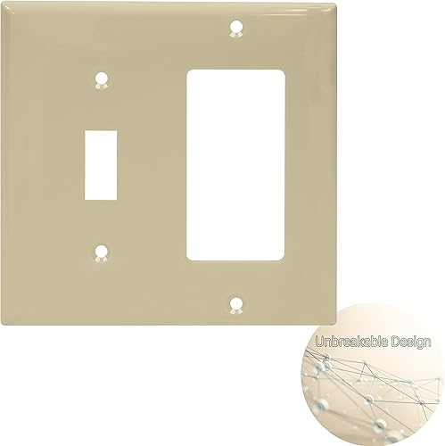 Miniatura 5 de Enerlites decorador de policarbonatoGFCI, tamaño estándar, irrompible, Marfíl