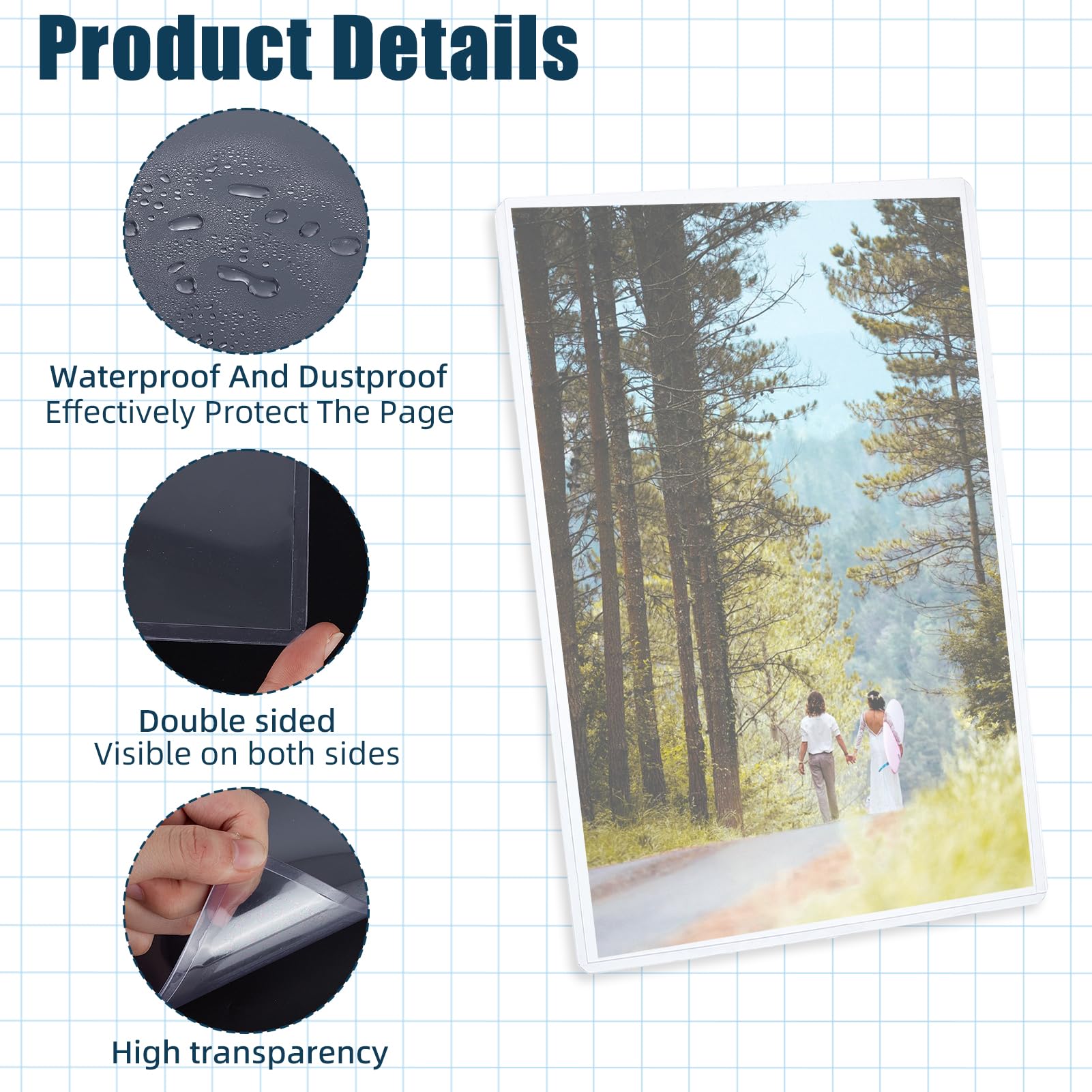 NICENEEDED 12 Pcs 11.8 x 8.5 Inch Rigid Print Protectors, Clear Hard Paper Sheet Protector - Image 3