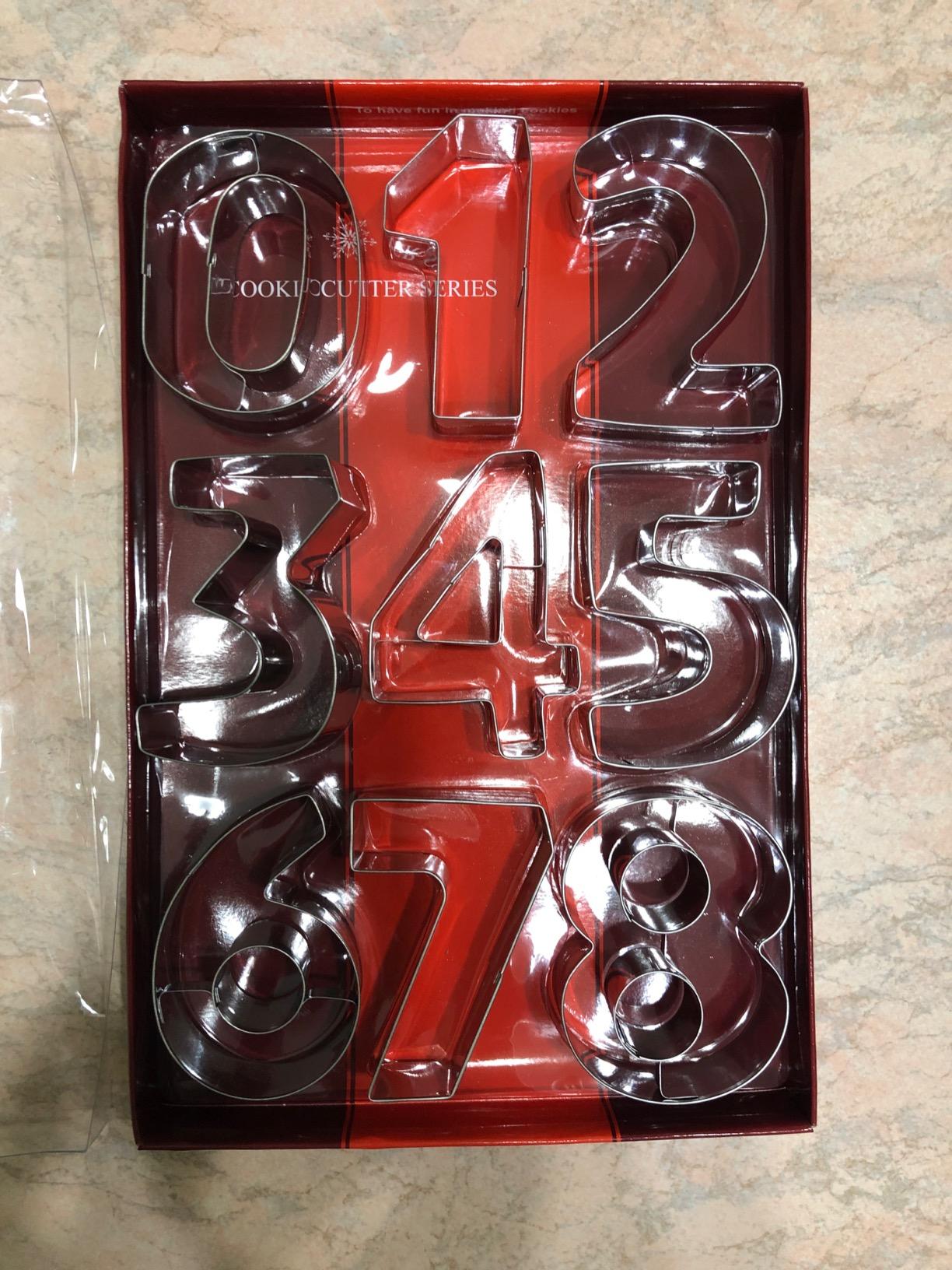 Stampini Numeri Per Dolci - 9 Pezzi In Acciaio Inox Da 8cm - Foto 7