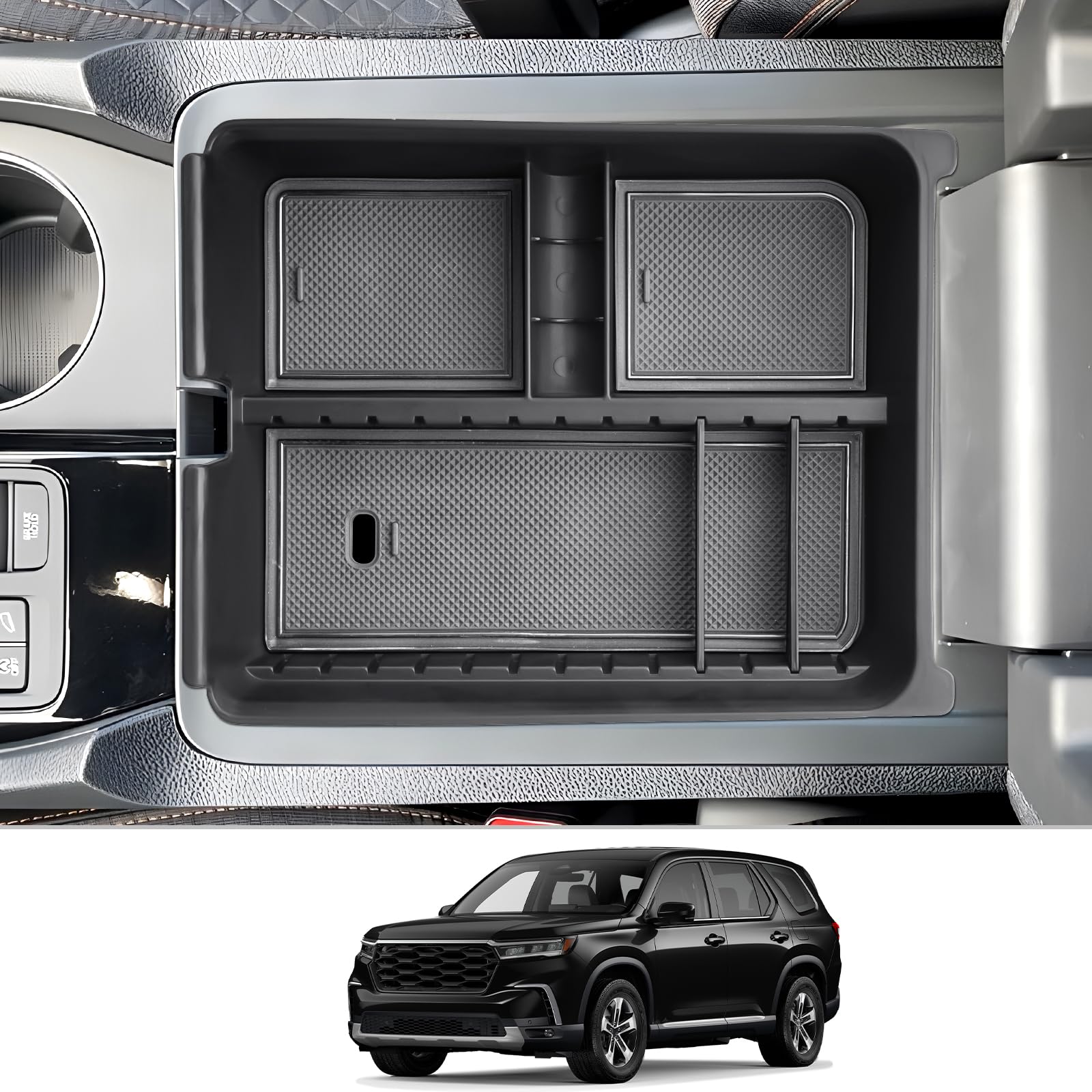 CDEFG Center Console Organizer for 2023-2025 Honda Pilot