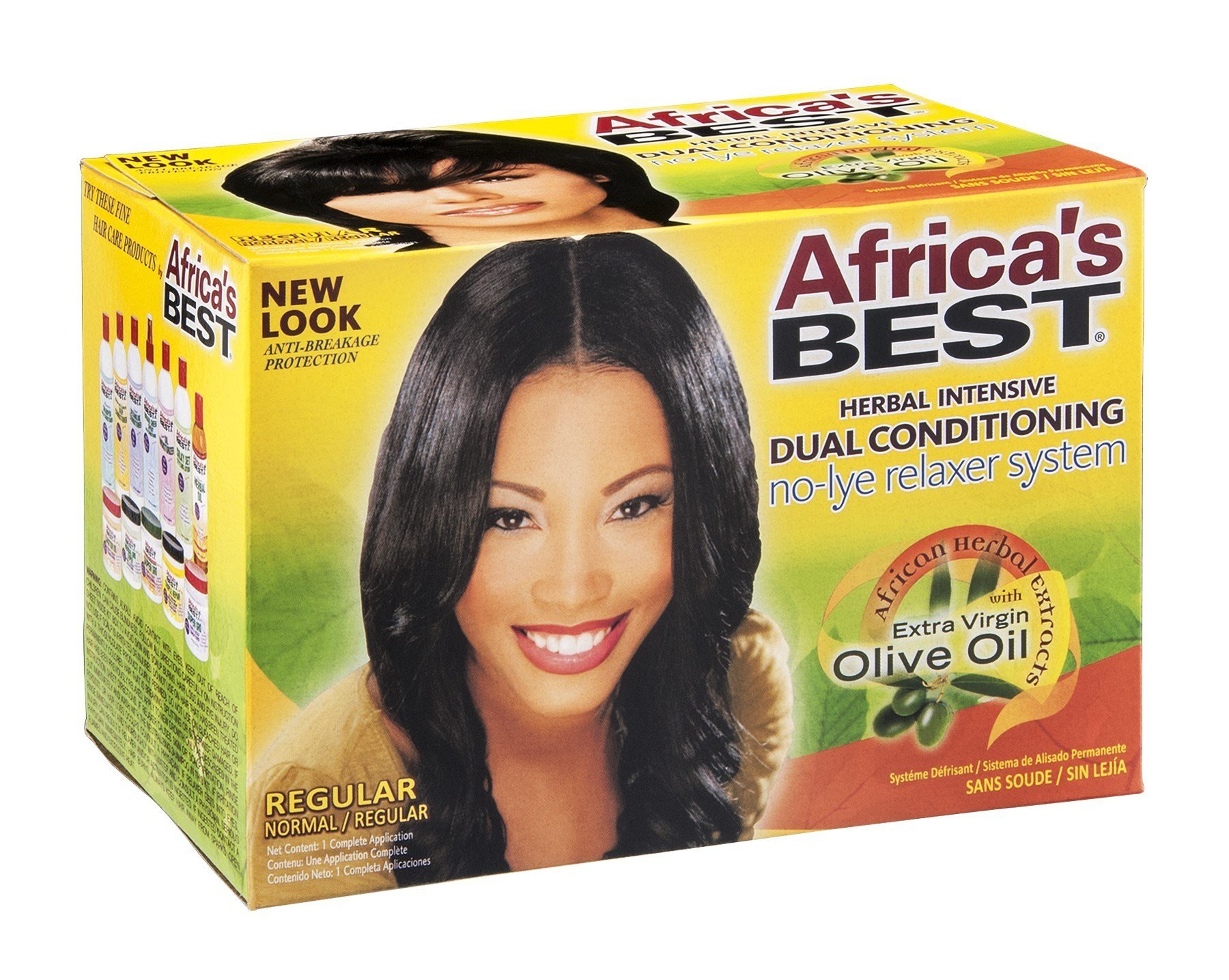 Africas Best Regular Relaxer Kit, Pack of 6