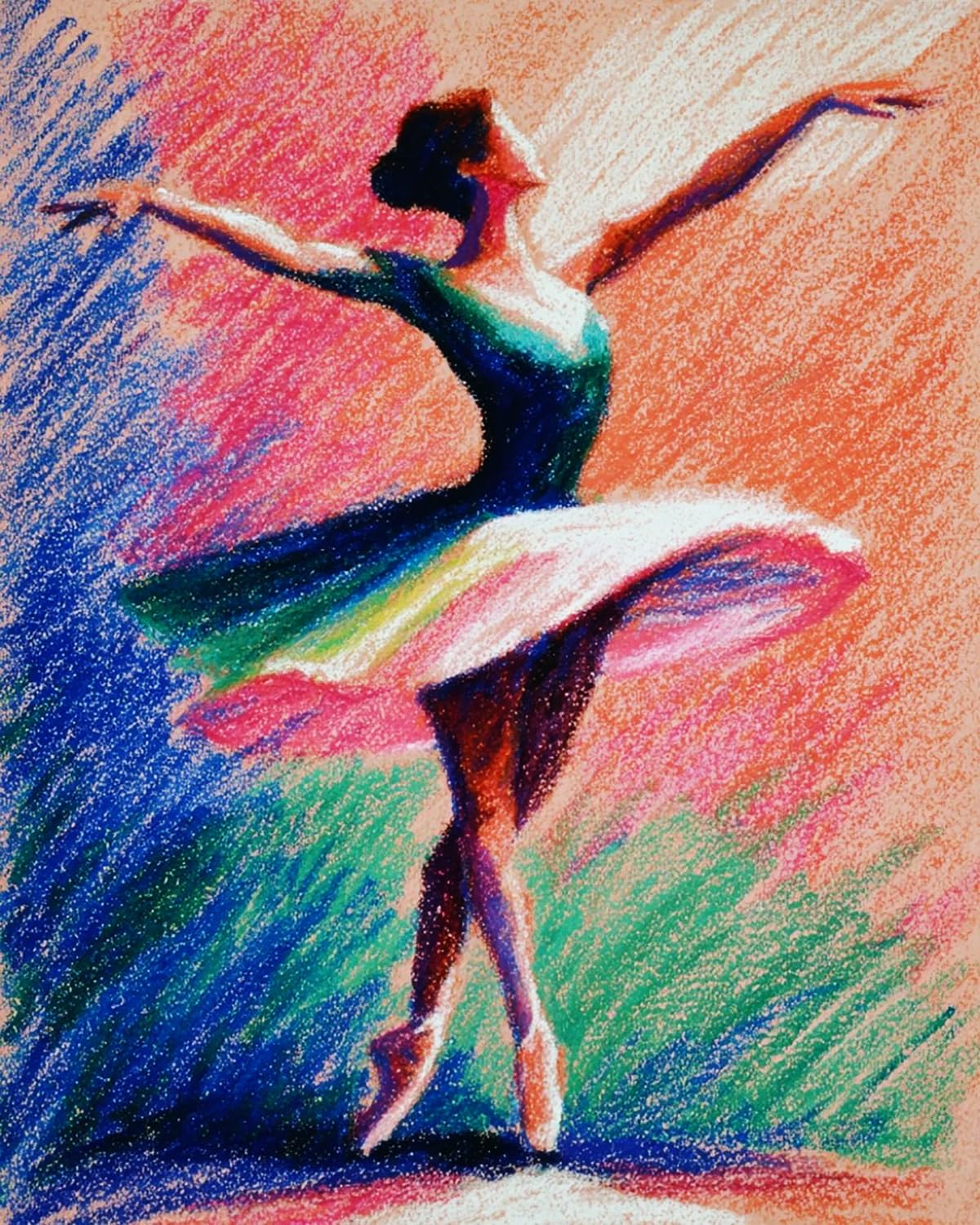 Liubaishi Multicolour Paint By Numbers Kit For Adults, Ballet Dancer, 40X50 Cm, Acrylic On Canvas