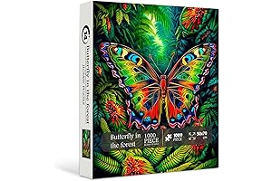 Butterfly Jigsaw Puzzles for Nature Enthusiasts: 1000 Pieces of Intricate Forest Scenery