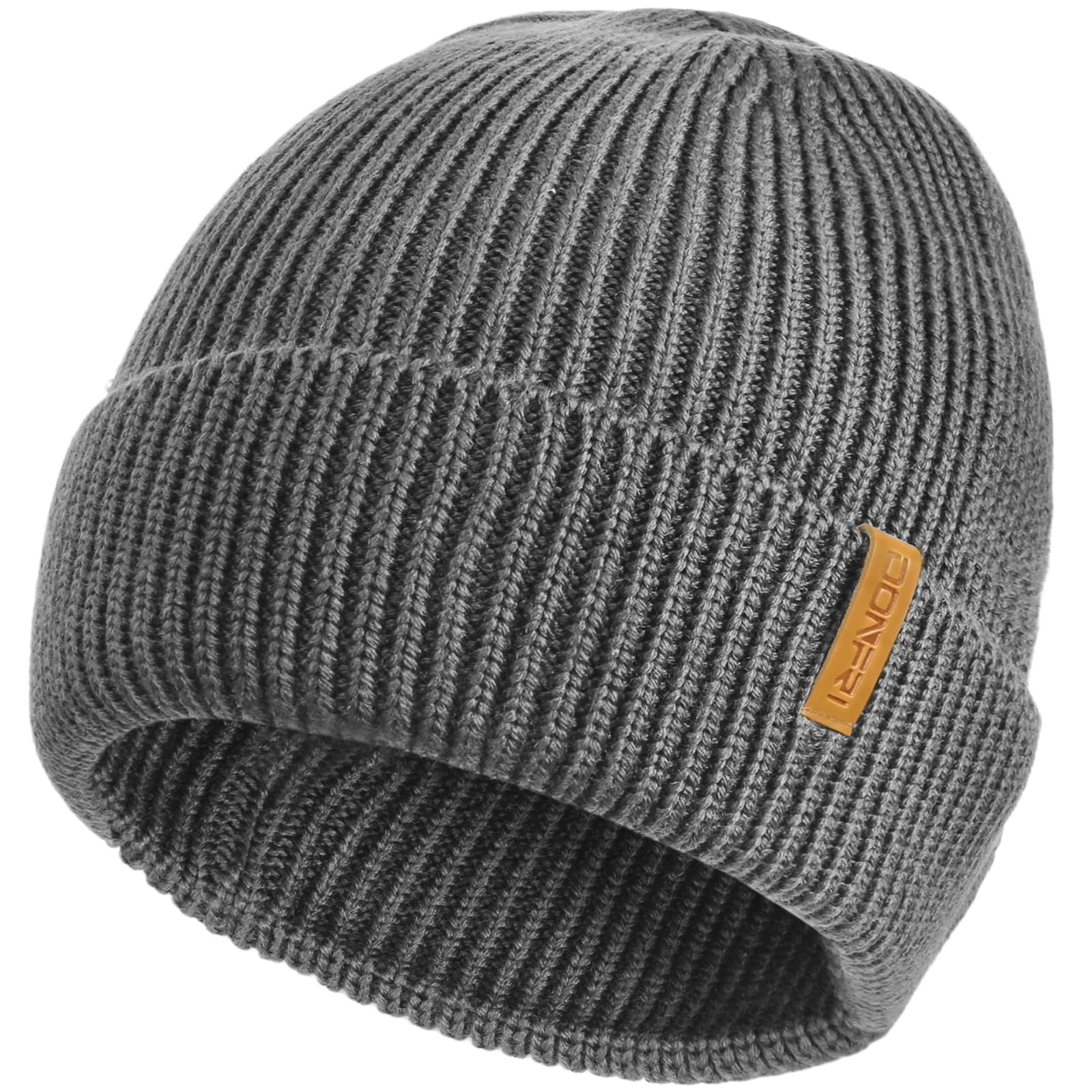Donfri Merinowolle Mütze Herren Warme Wintermütze Beanie Herren Winter Weiche Strickmütze Hat Geschenk