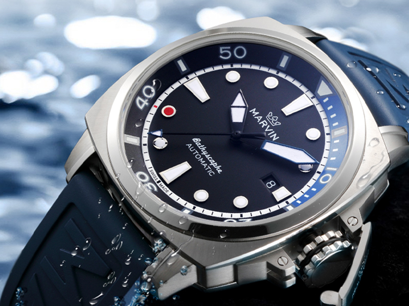 Amazon.com: marvin Swiss Automatic Movement Dive Watches for Men