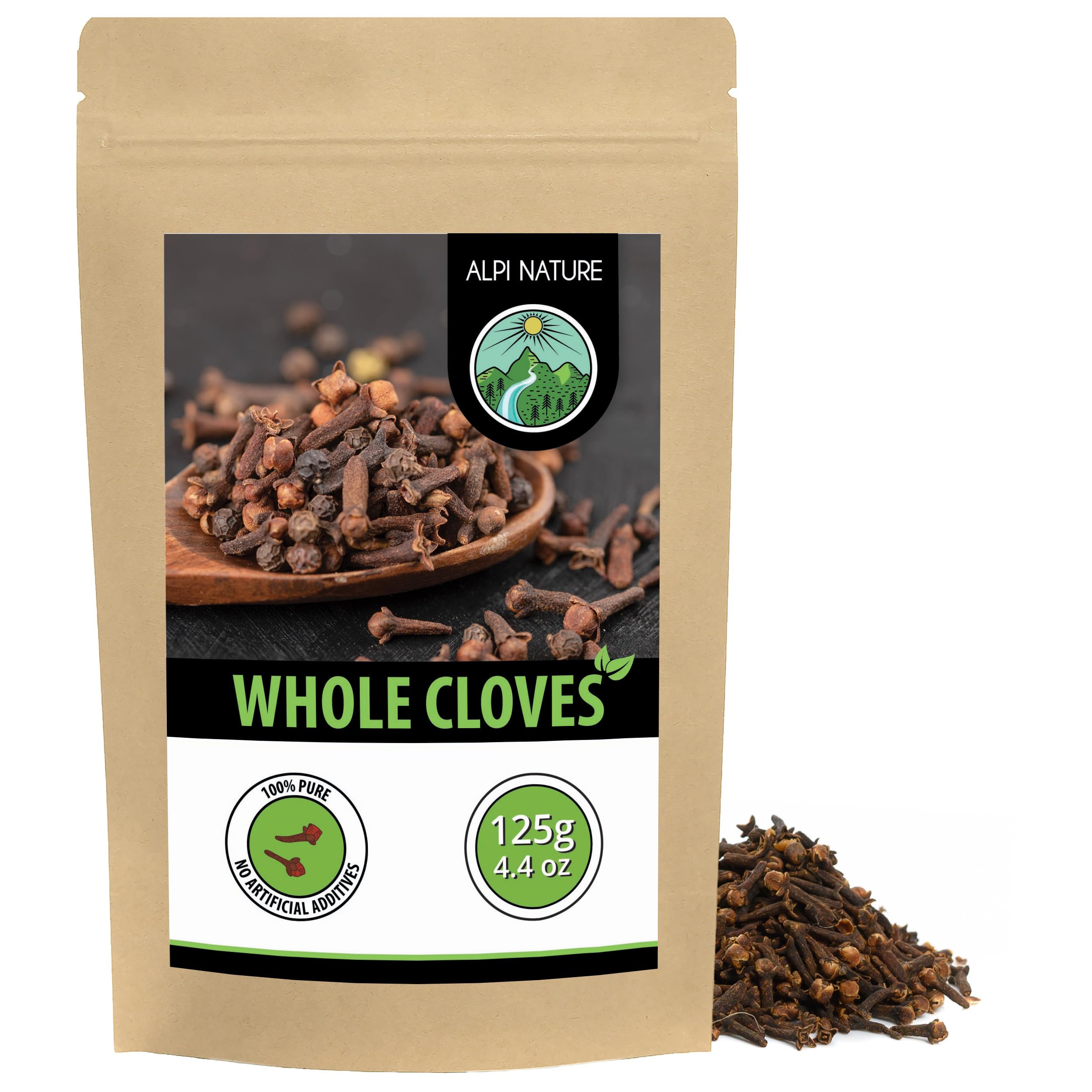 Cloves Whole 125g 4.4 oz, Dried Whole Clove Buds, Cloves Spice for Cooking