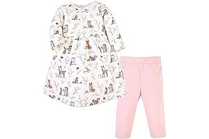 Baby's Cosy Cotton Dress and Leggings for a Perfect Fit