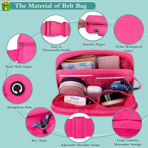 Miniatura 3 de LLYWCM Fanny Packs for Women Men - Belt Bag - Fanny Pack Crossbody Bags for Women - Running Fanny Pack with Adjustable Strap, Cross Body Fanny Pack