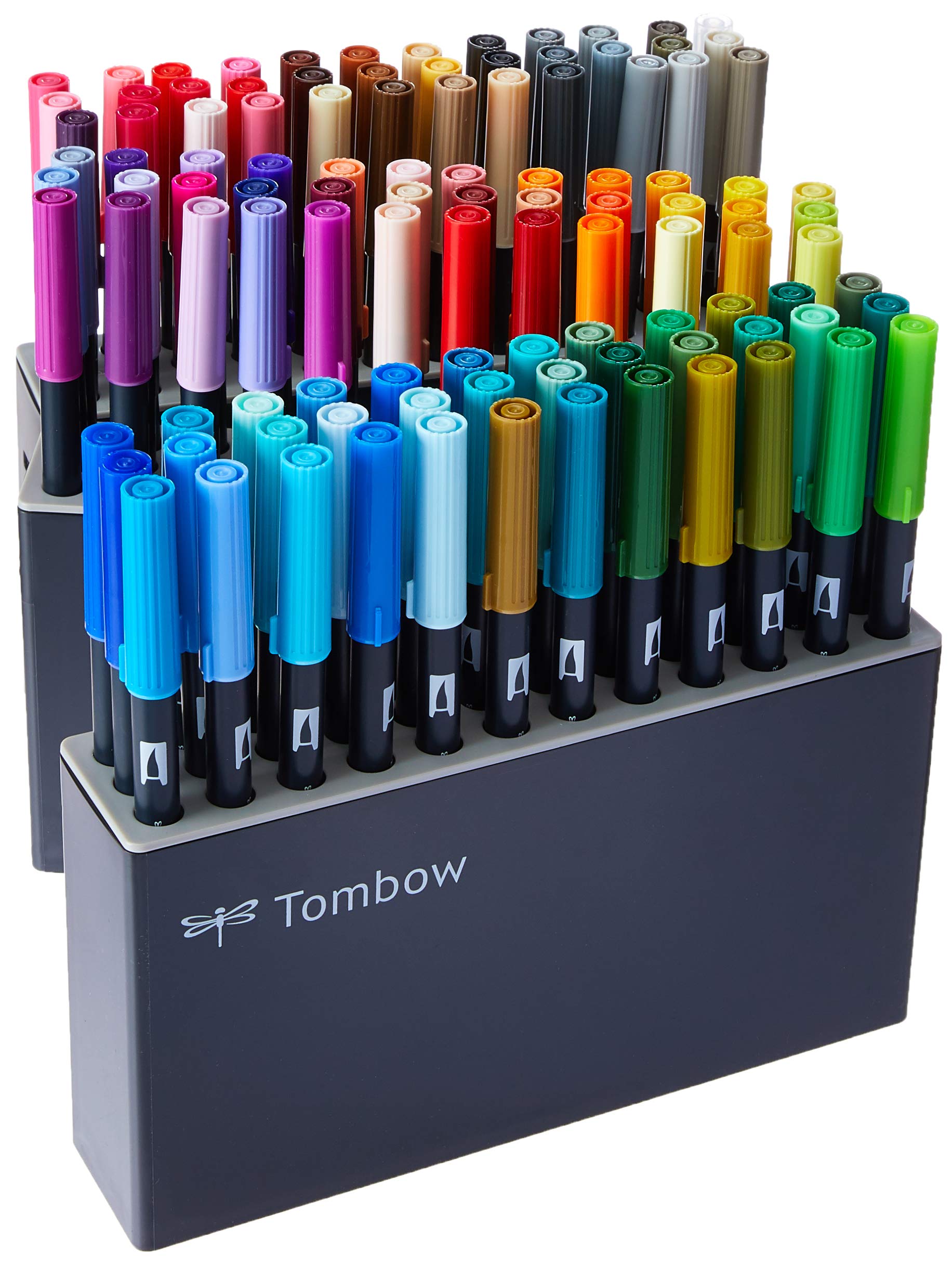 Estojo Dual Brush com 108 Marcadores Pincéis, sendo 107 em Cores e