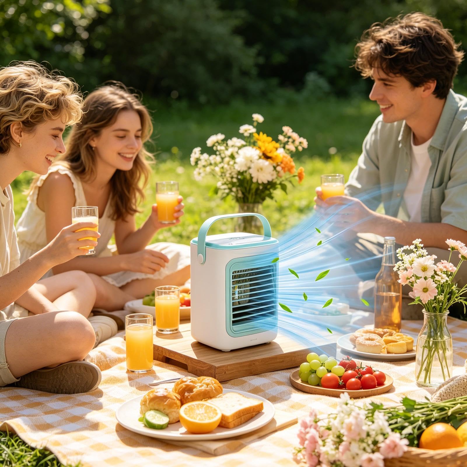 Climatizzatore personale Silenzioso personale con serbatoio d'acqua | Raffreddatore d'aria evaporativo Per casa, soggiorno, camera da , scrivania, campeggio, viaggio