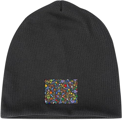 Miniatura 4 de Mathematics Formulas Science Beanie Hat Thick Warm Skull Cap Pullover Cuffed Cap for Men Women