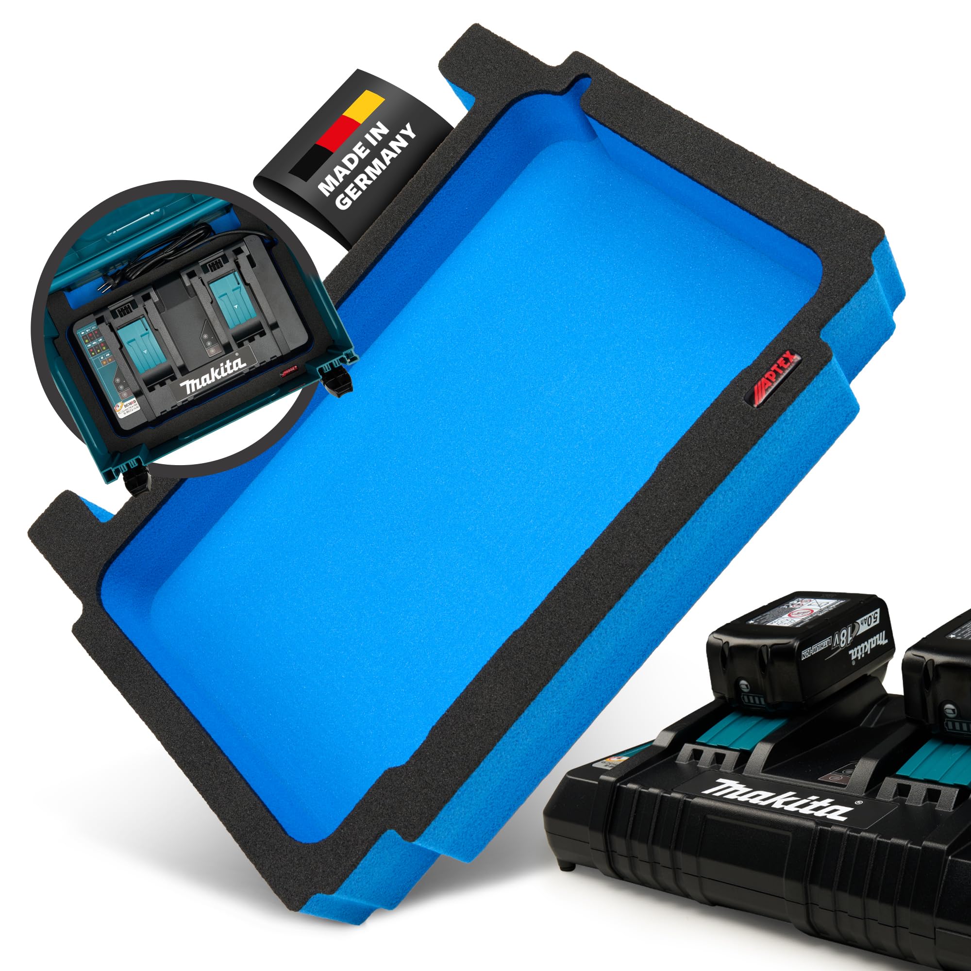 Makita DC18RD Schaumeinlage für MakPac Gr. 2-3 APTEX Polstereinlage