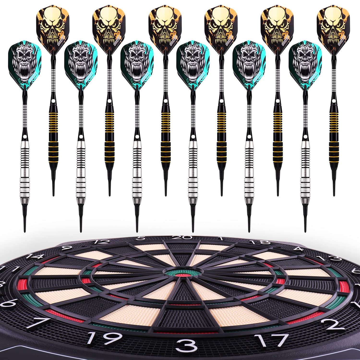 One80 Professional Perfection Fléchettes en Plastique 18g 12 Sztuk (Classic 2)
