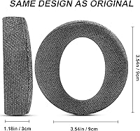 Vista 18 de GVOEARS - Almohadillas de repuesto para auriculares inalámbricos Sony PlayStation 5 PS5 Pulse 3D (tela de malla transpirable)
