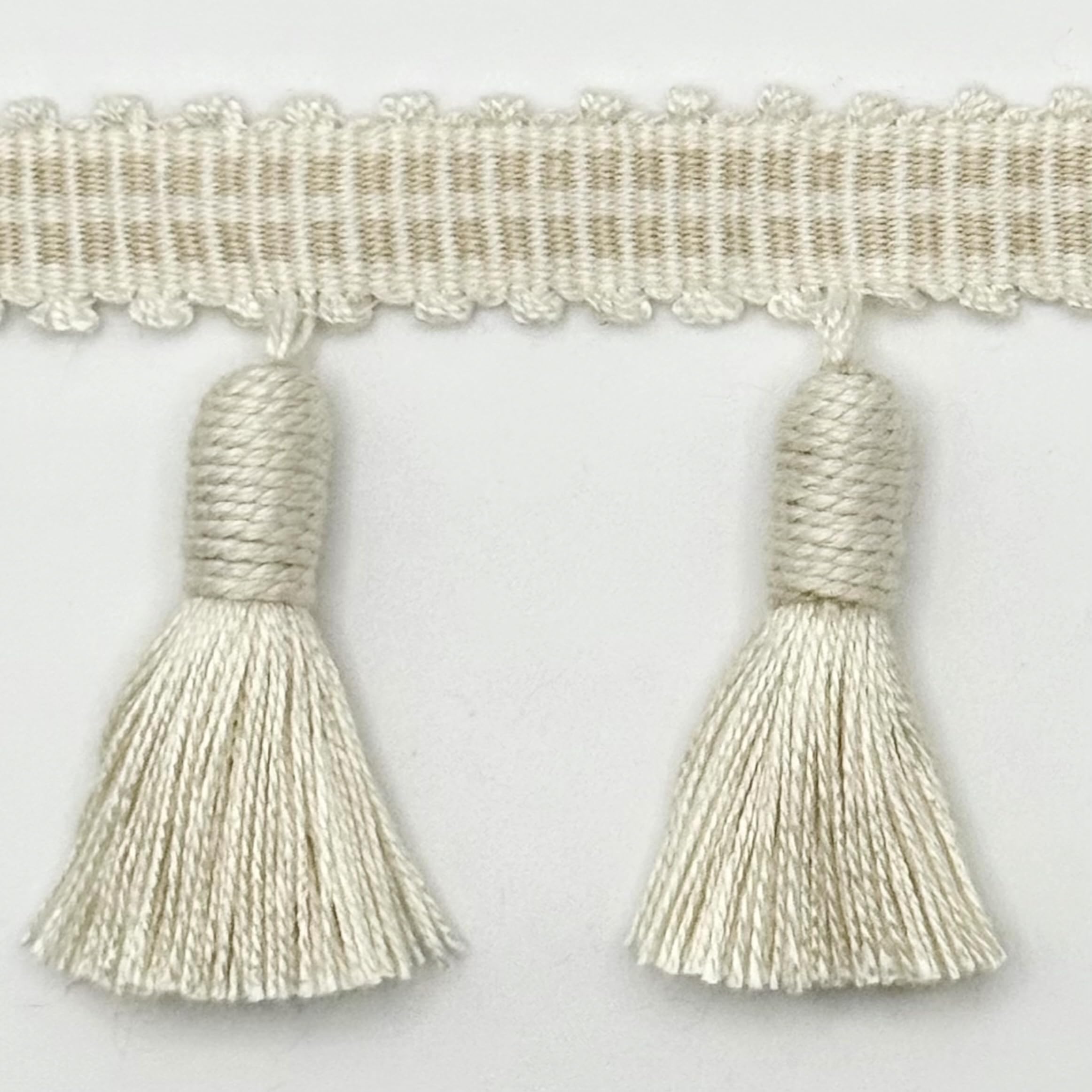 6.5CM Tassel Fringe Cream ON 12.5M Card