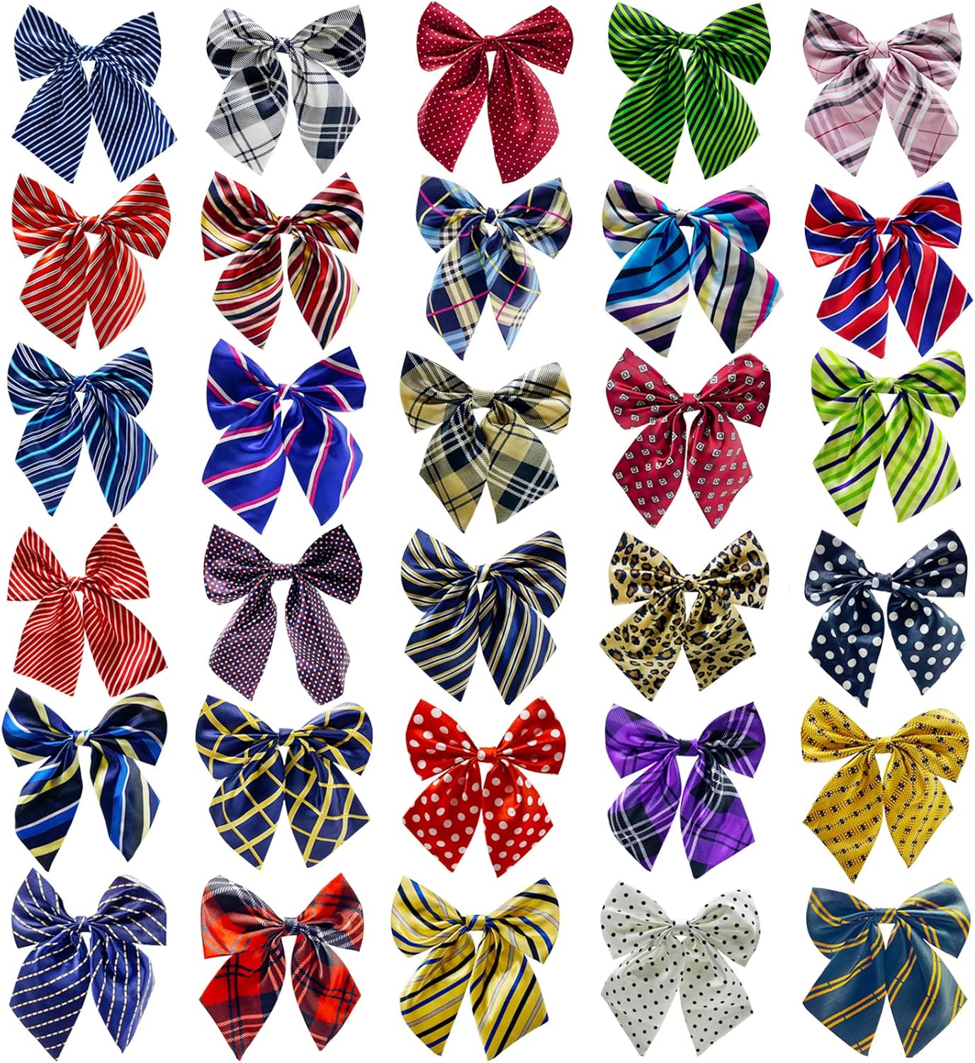 30 PCS Dog Bow Ties, Adjustable Variety Colors & Patterns Pet Collar Bowtie for Medium Large Dogs Big Cat Grooming Accessories, Boy and Girl Dogs Pets Christmas Festival Party Birthday Gift 30 PCS Dog Bow Ties, Adjustable Variety Colors & Patterns Pet Collar Bowtie for Medium Large Dogs Big Cat Grooming Accessories, Boy and Girl Dogs Pets Christmas Festival Party Birthday Gift