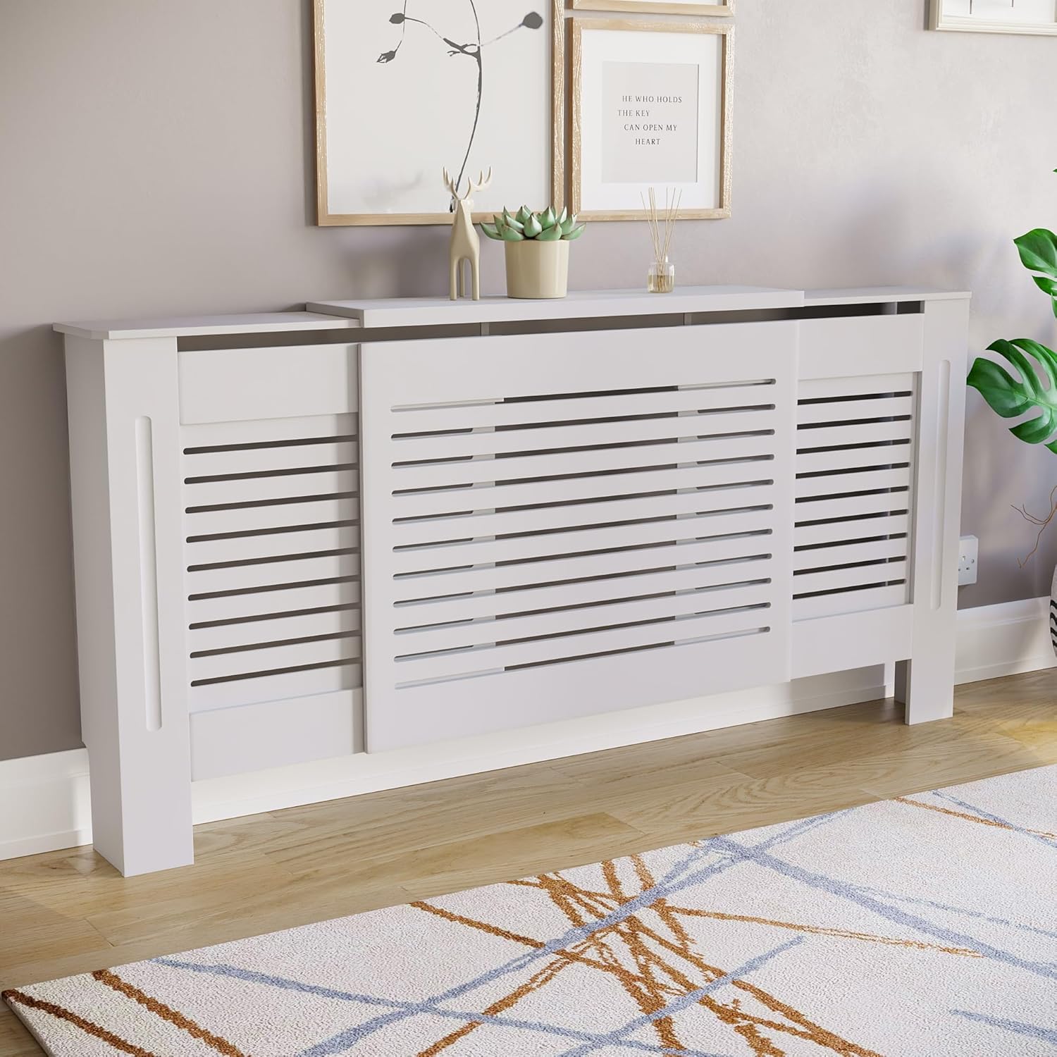 Vida Designs Milton Radiator Cover Adjustable Modern Slatted Grill ...
