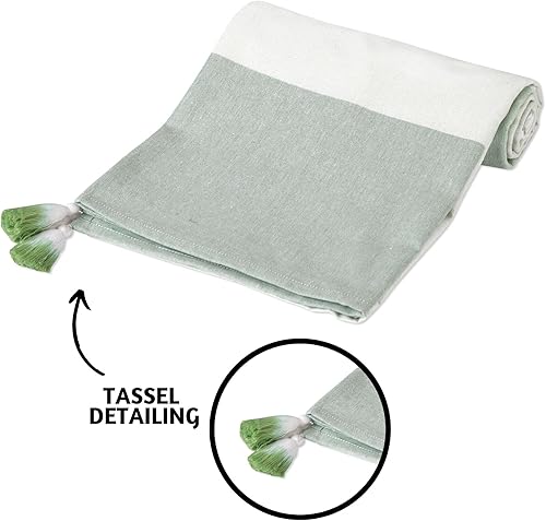 Miniatura 6 de Folkulture Toalla de playa turca, toalla de playa turca, toallas de playa a rayas de 40 x 72 pulgadas de gran tamaño con bolsa de mano, toallas de