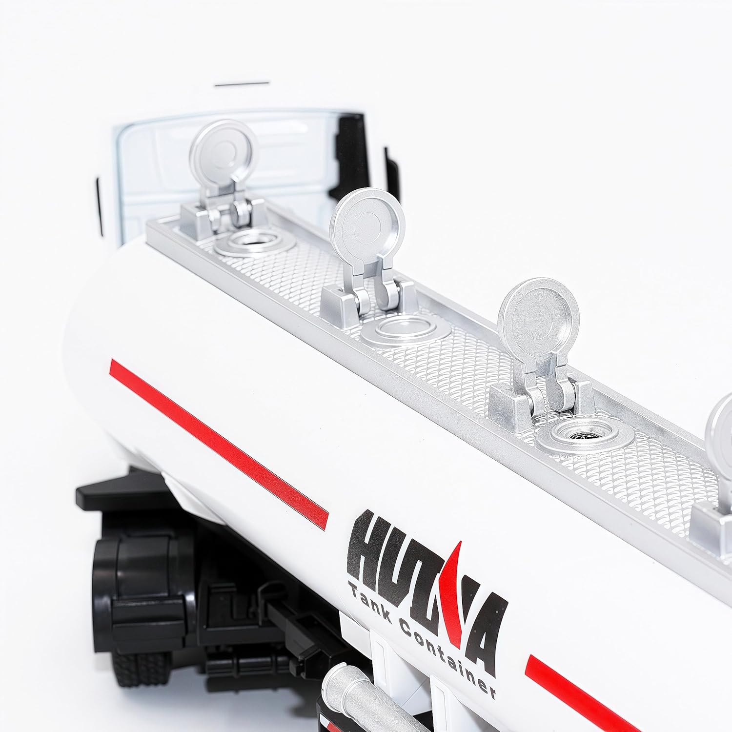 Gemini&Genius Oil Tanker Trailer Toy, Heavy Duty Realistic Look Alloy Hauler Car Toys Vehicle, 1:50 Scale Diecast Tanker Truck, Toy Trucks for Kids (Detachable)