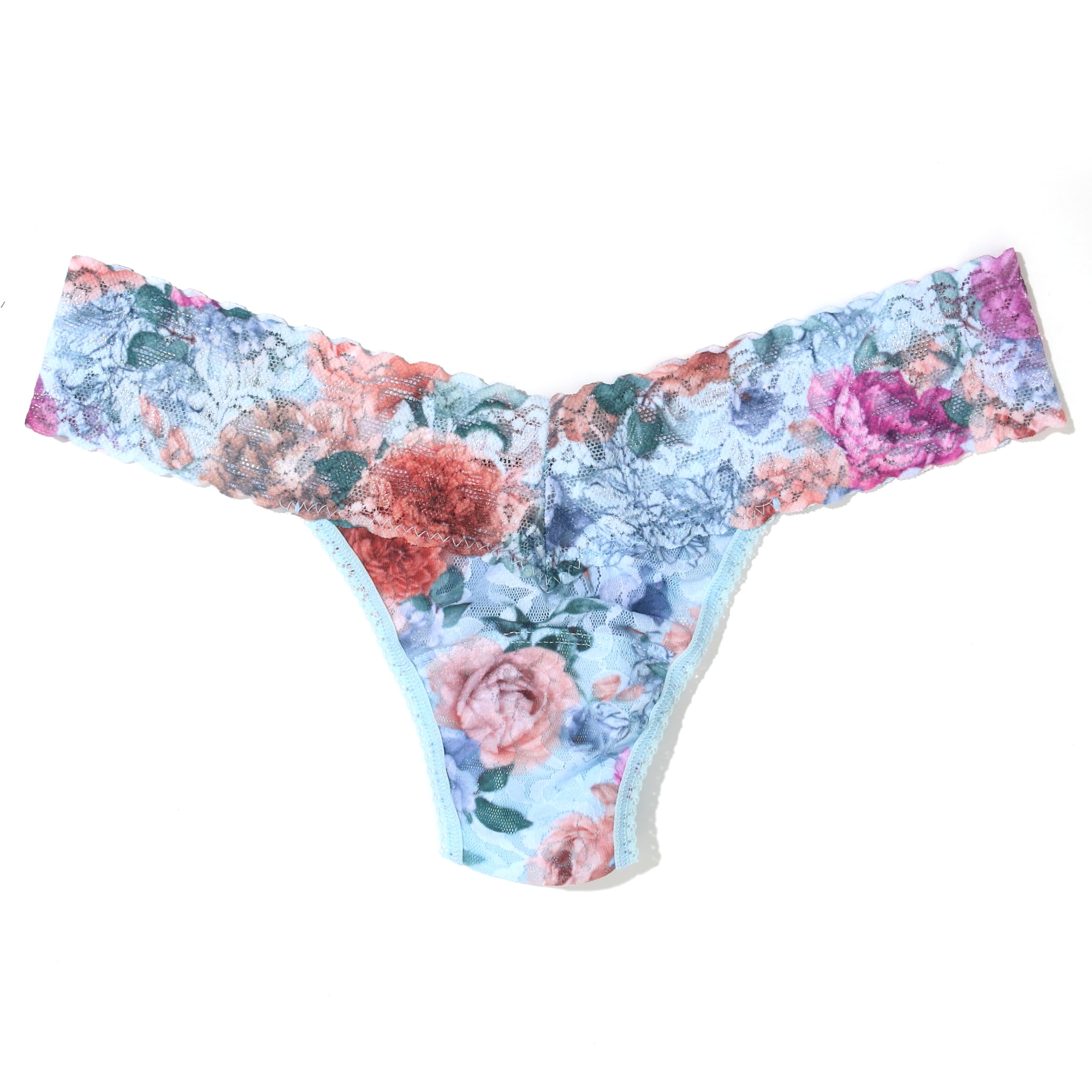 hanky panky Original Rise Thong - Tanga, Unterwäschen Damen Baumwolle Normalschnitt, Lingerie Slip Damen aus Stretch-Spitze, Unterhosen Signature Lace