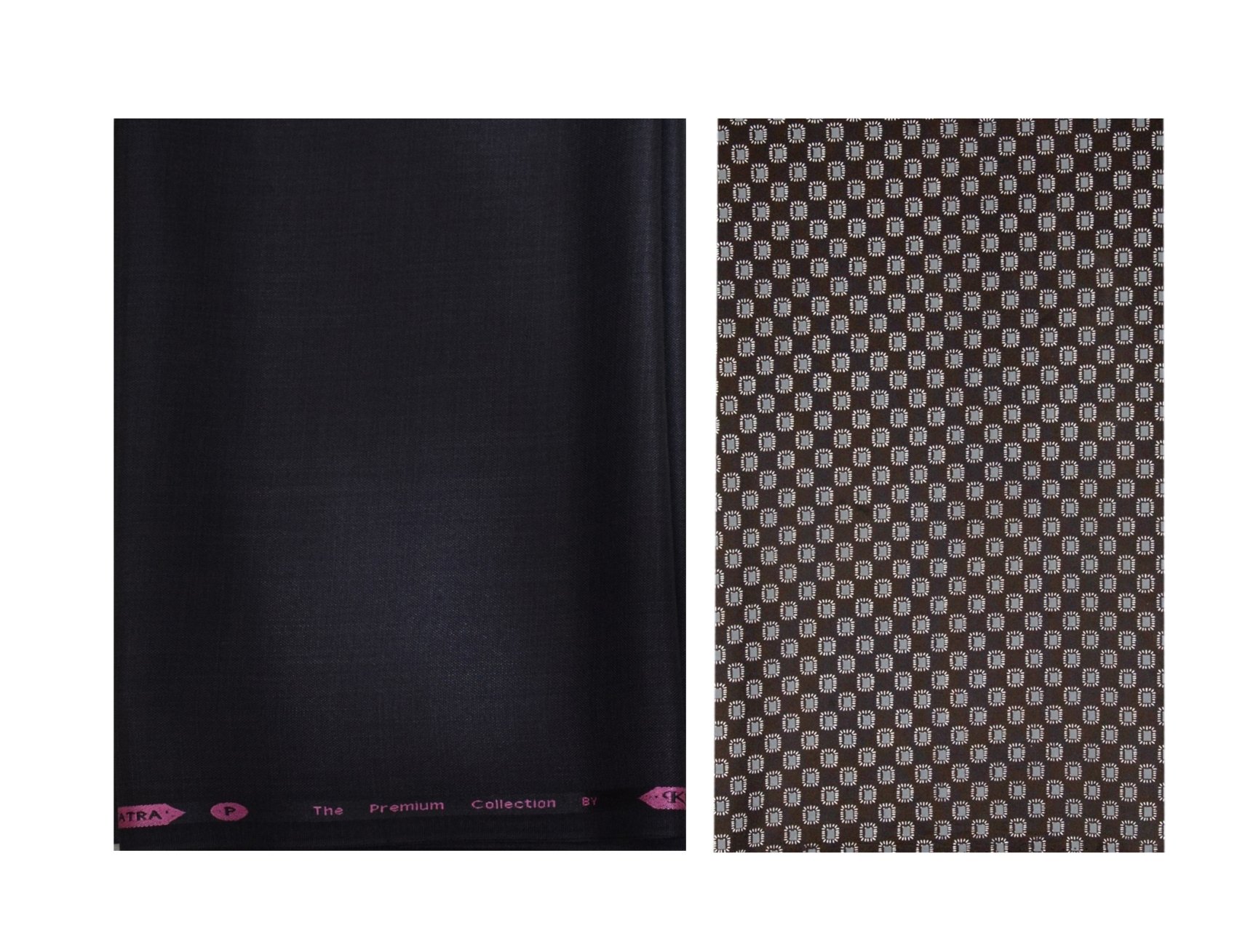 kundan sulz gwalior Men's Executive Pure Cotton Printed Shirt Piece & Fancy Black Formal Trouser Fabric Combo Set ( 1 Pant and Shirt Piece for Men ) (1.20 & 1.60 Meters)-picture-35
