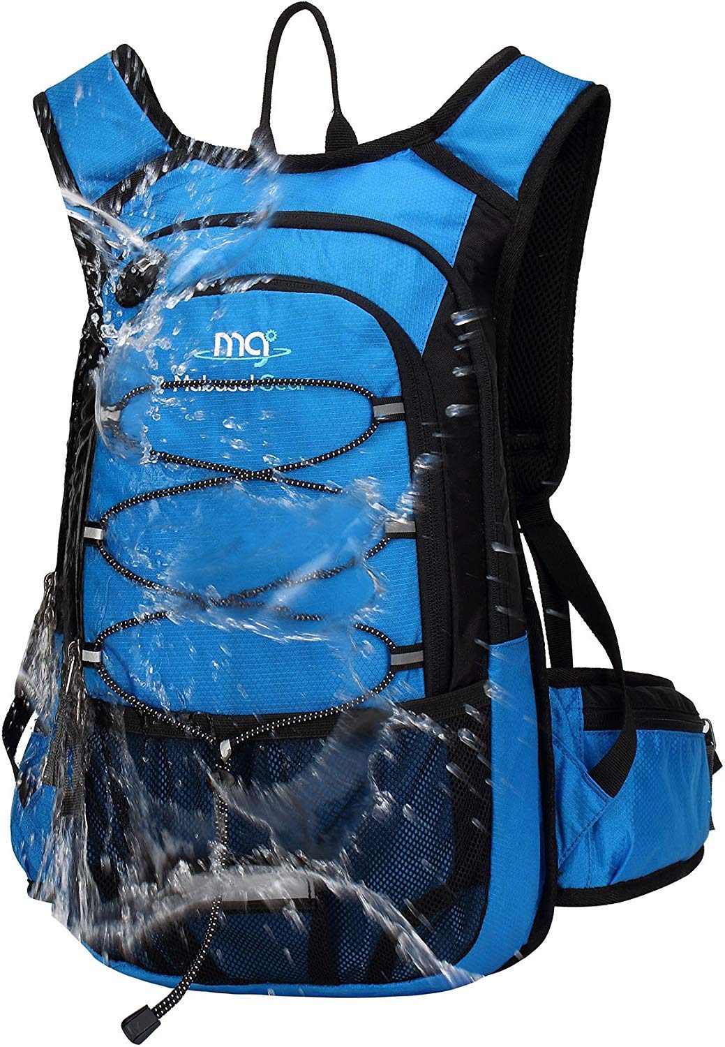 Mubasel Gear Insulated Hydration Backpack Pack with 2L BPA Free Bladder - Keeps Liquid Cool up to 4 Hours ââ‚¬â€œ for Running, Hiking, Cycling, Camping (Blue)