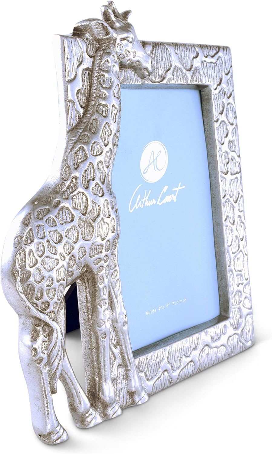 Arthur Court Designs Aluminum 4x6 Giraffe Picture Frame