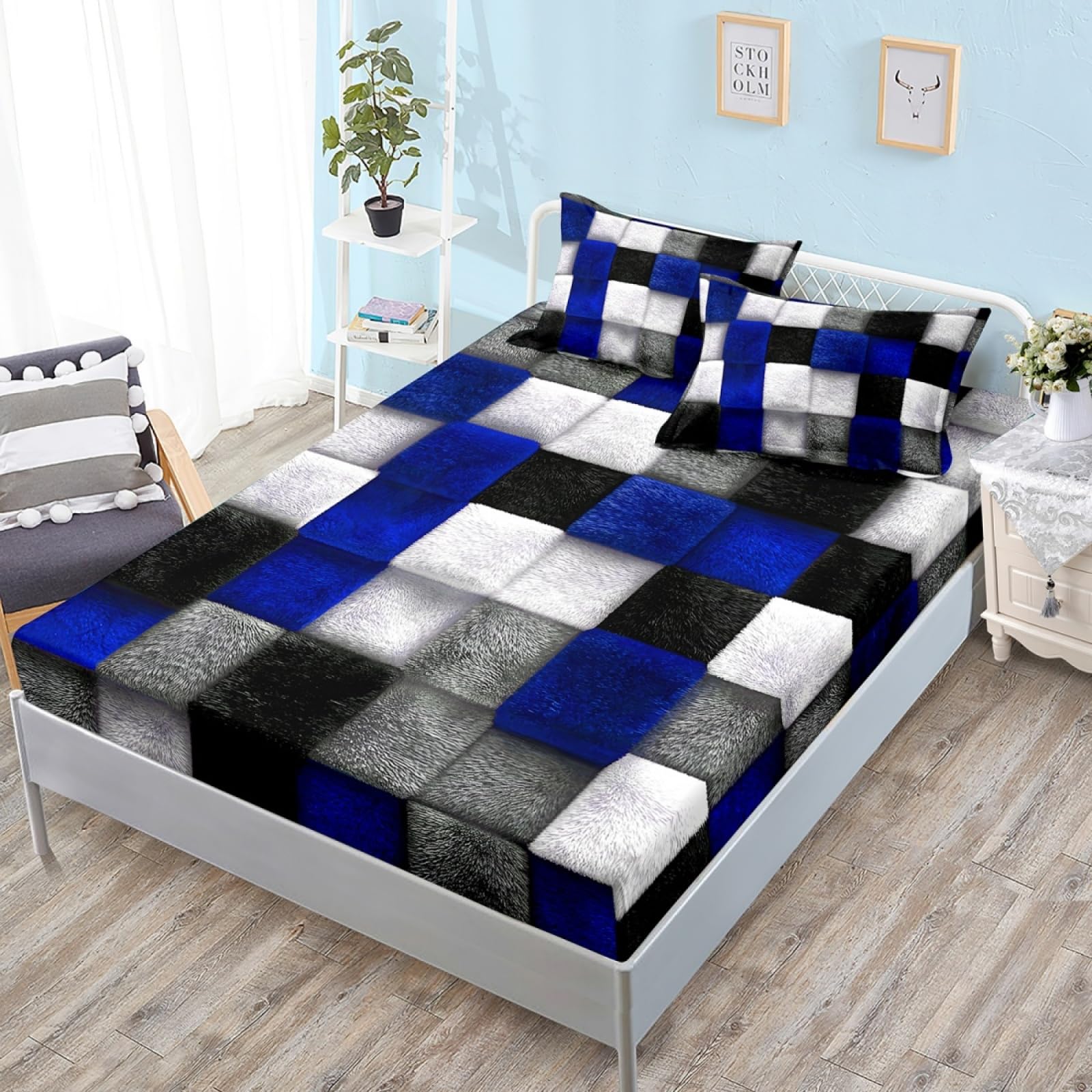 King Size Fitted Sheets Deep Fitted King Size Sheet Bedsheet 30cm Deep