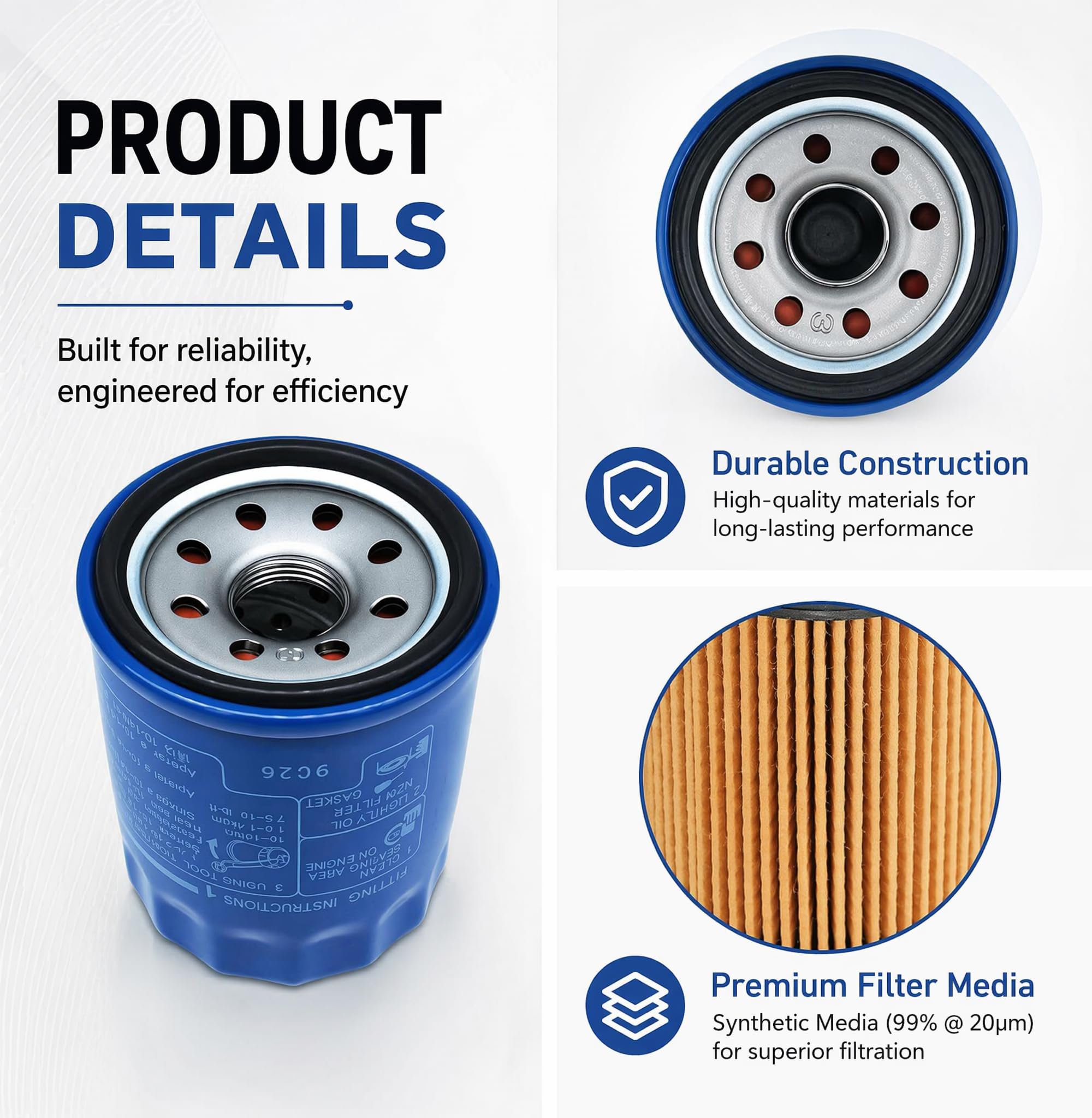 Amazon.com: 15400-PLM-A01,15400-PLM-A02 Oil Filter For Honda GX610